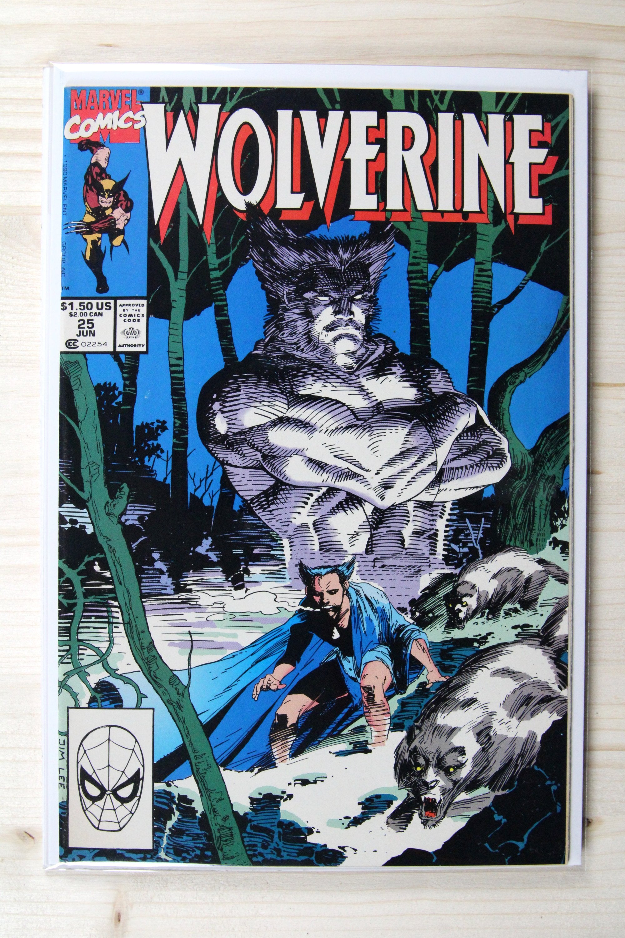 Wolverine #25 – Marvel (1990) 9.0 VF/NM Jim Lee cover