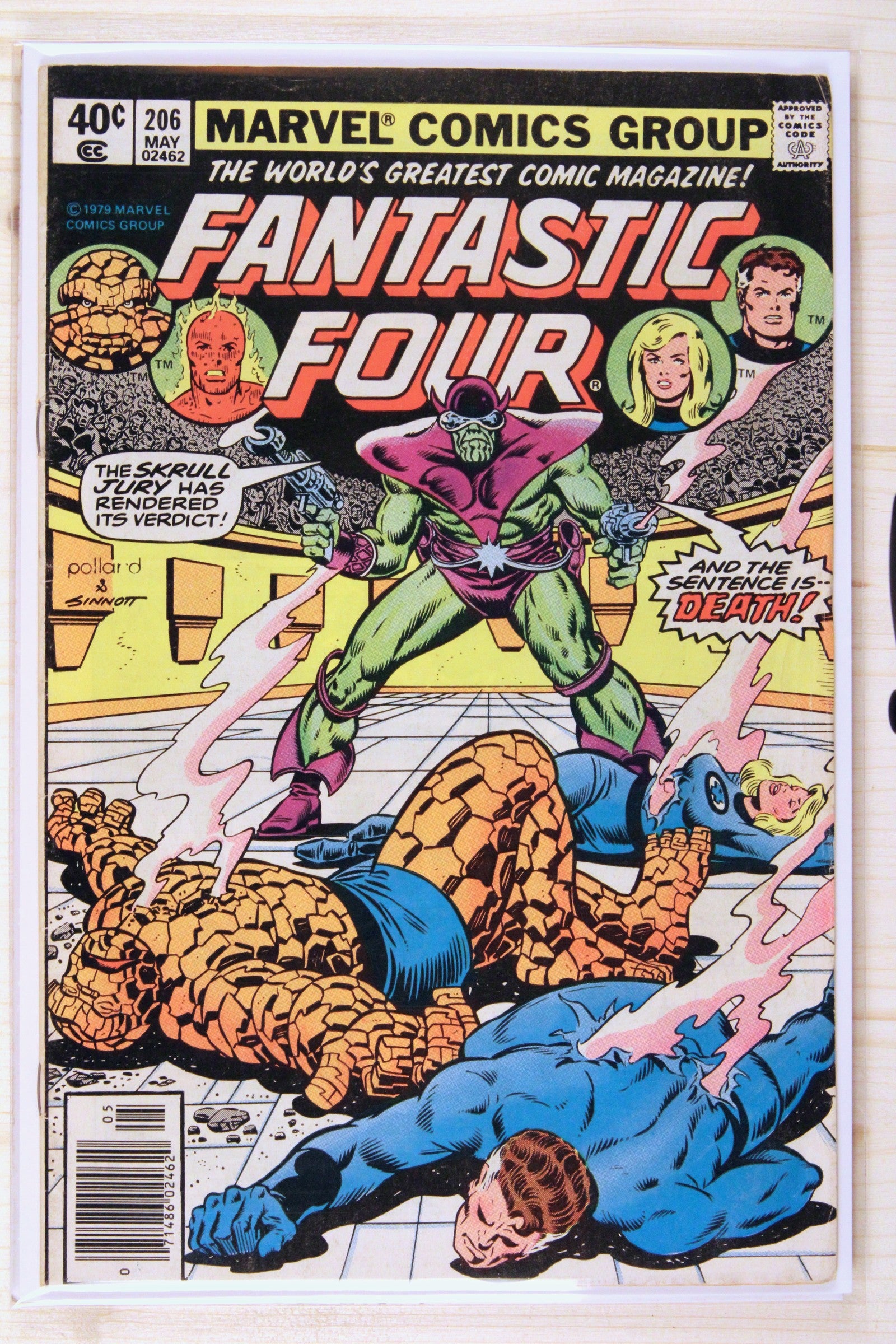 Fantastic Four #206 – Marvel (1979) 6.0 FN Xandarian-Skrull War | Joe Sinnott | Newsstand Edition