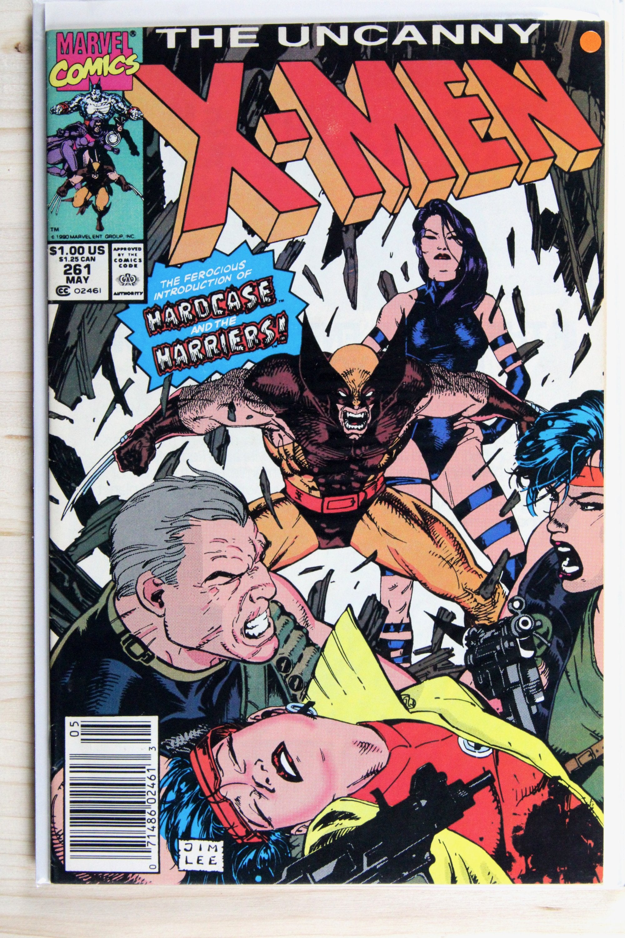 The Uncanny X-Men #261 – Marvel (1990) 9.0 VF/NM Chris Claremont story | Jim Lee cover | Newsstand