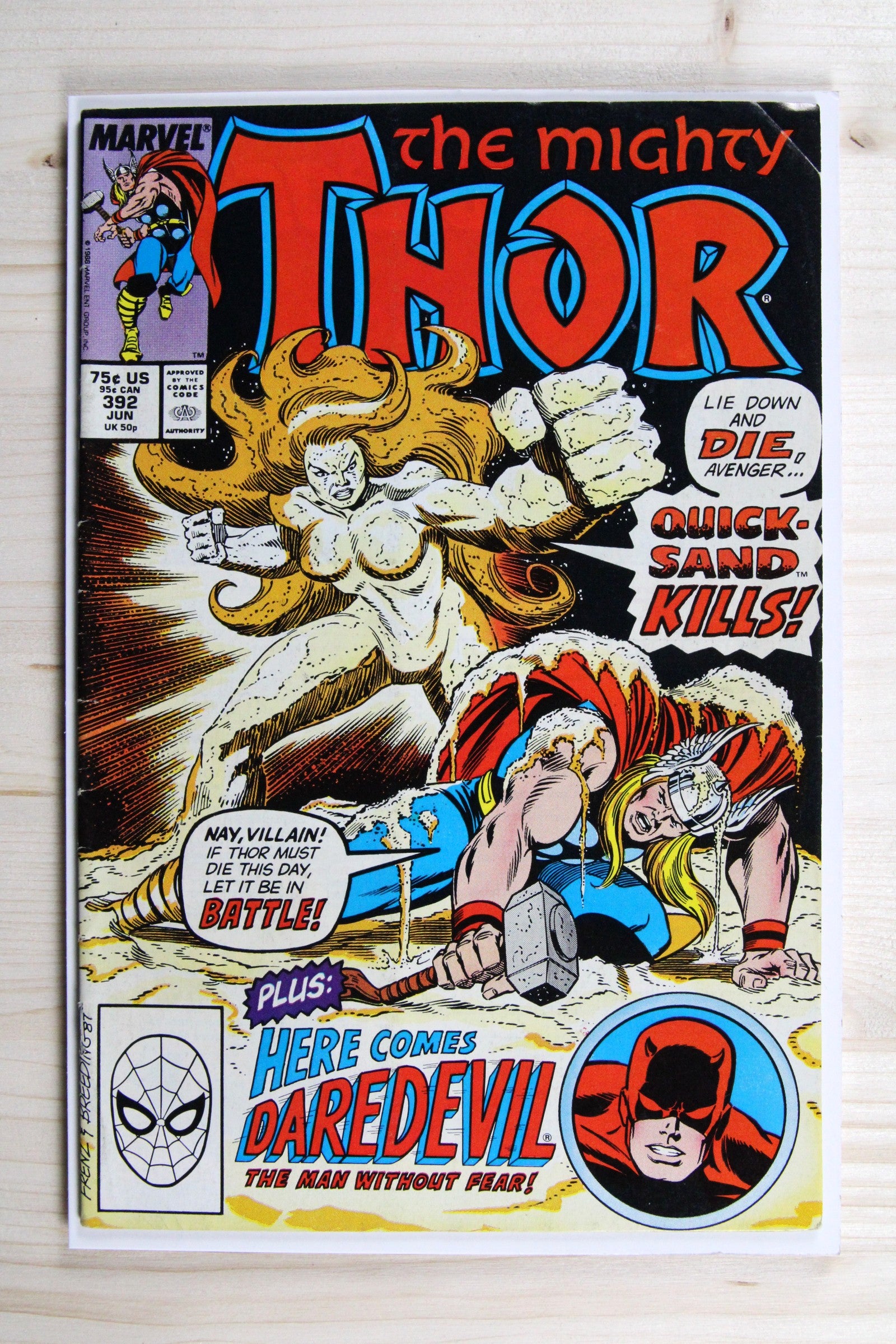 Thor #392 – Marvel (1988) 7.5 VF- War of the Gods