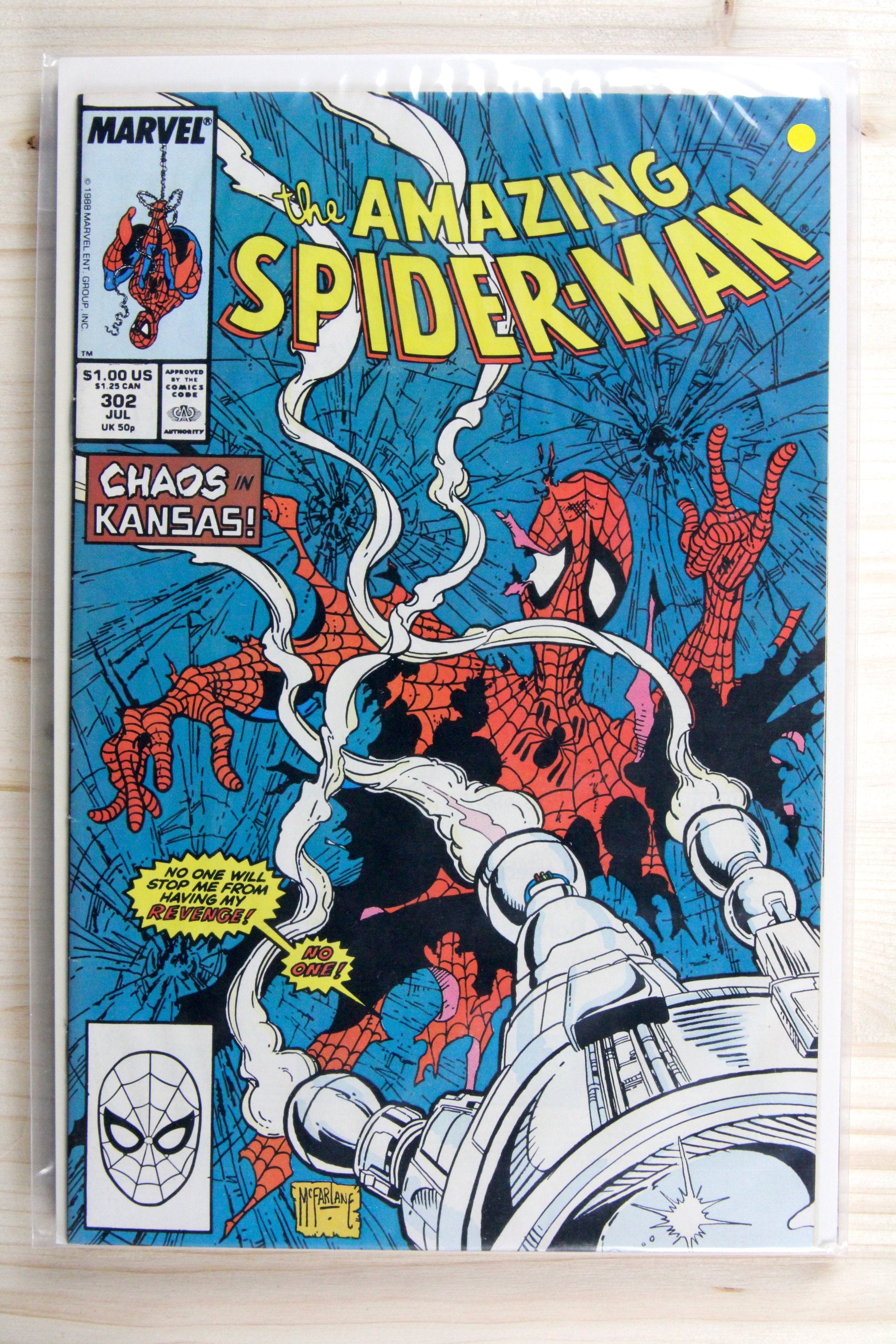 The Amazing Spider-Man #302 – Marvel (1988) 8.0 VF Todd McFarlane art
