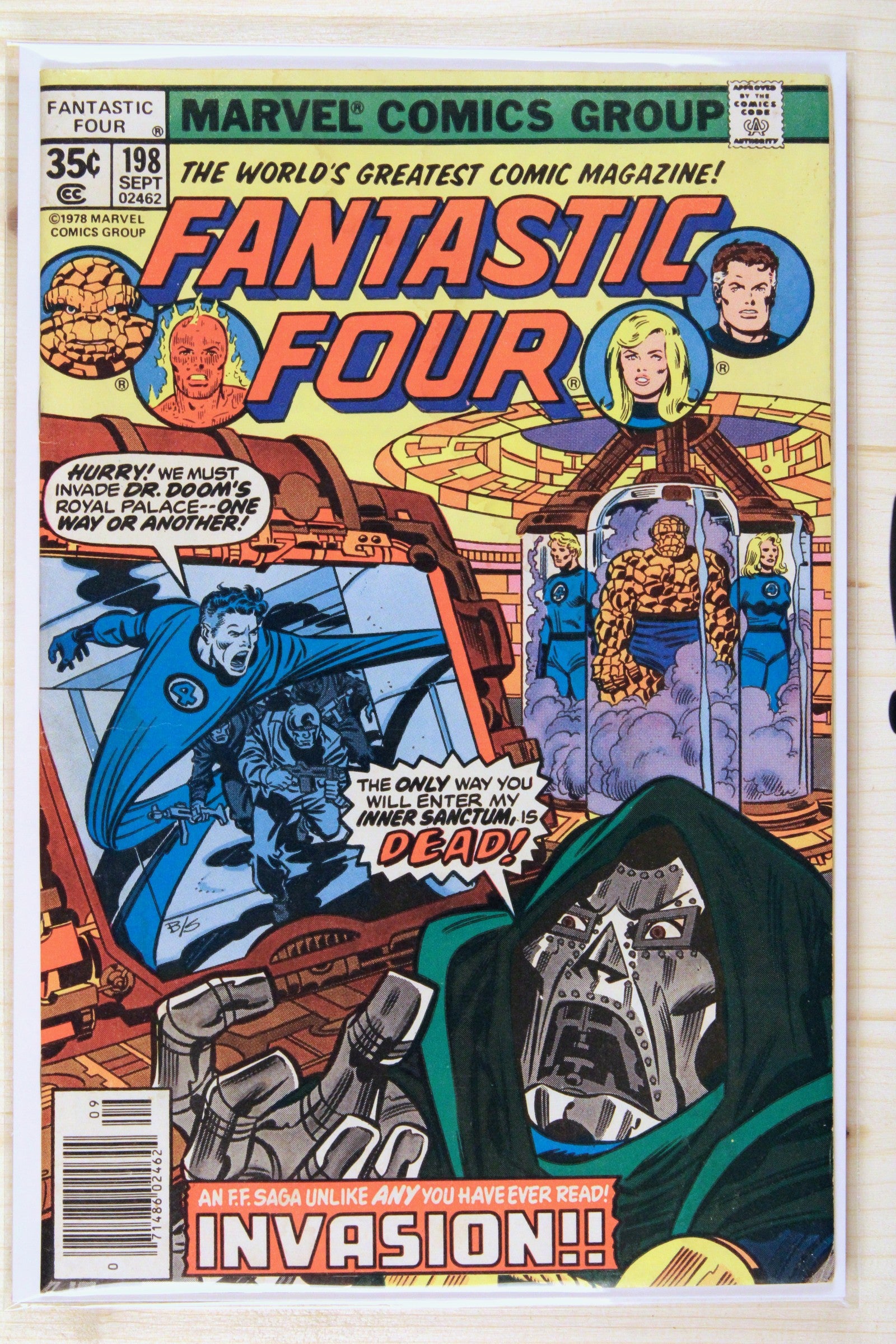 Fantastic Four #198 – Marvel (1978) 7.0 FN/VF Joe Sinnott | Newsstand Edition
