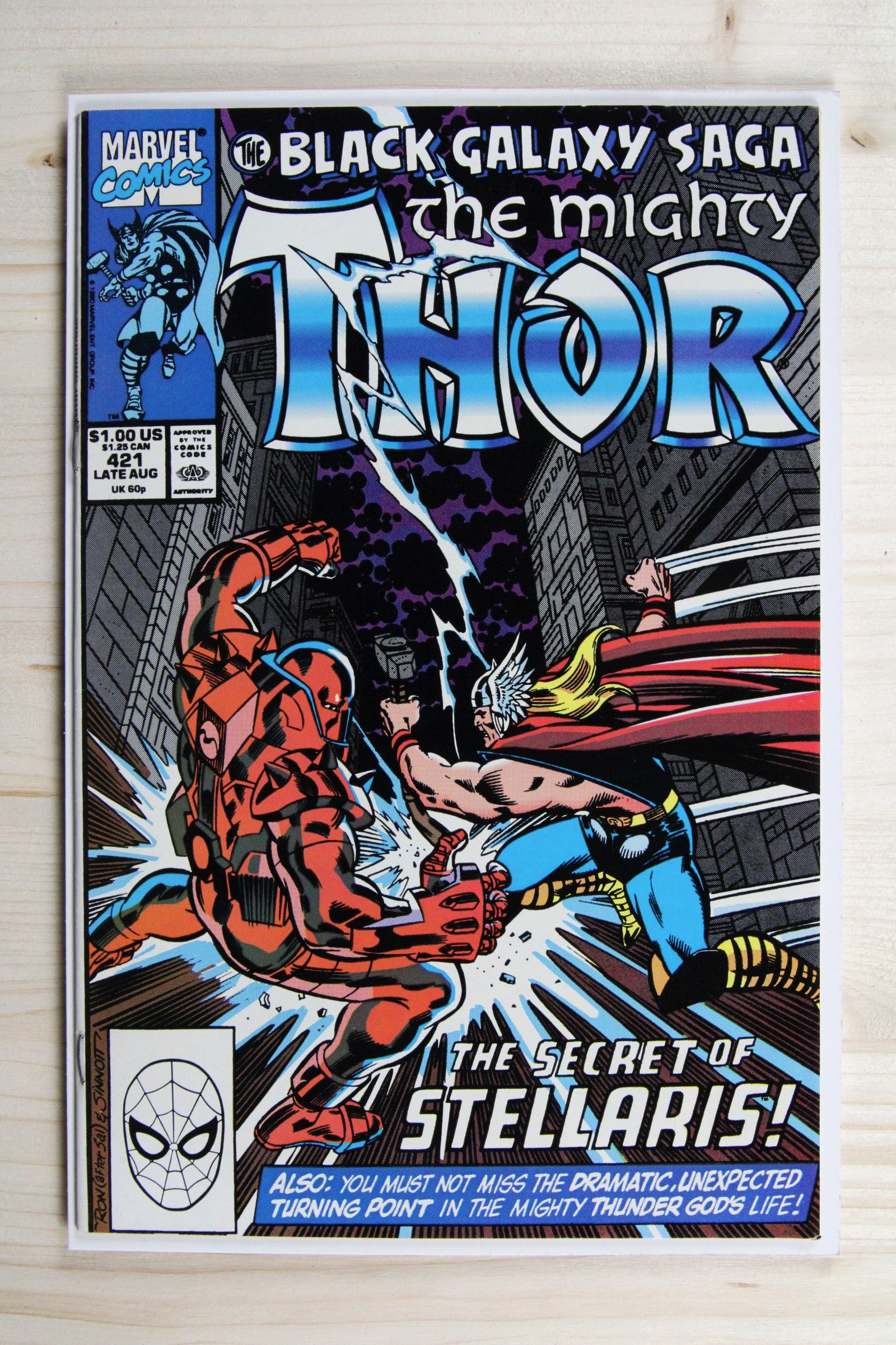The Mighty Thor #421 – Marvel (1990) 9.0 VF/NM Joe Sinnott