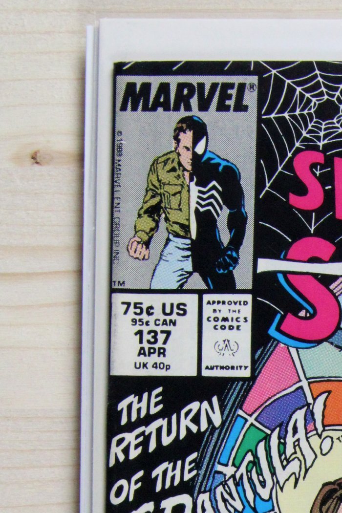 The Spectacular Spider-Man #137 – Marvel (1988) 8.5 VF+ "Captain America" Captain America No More