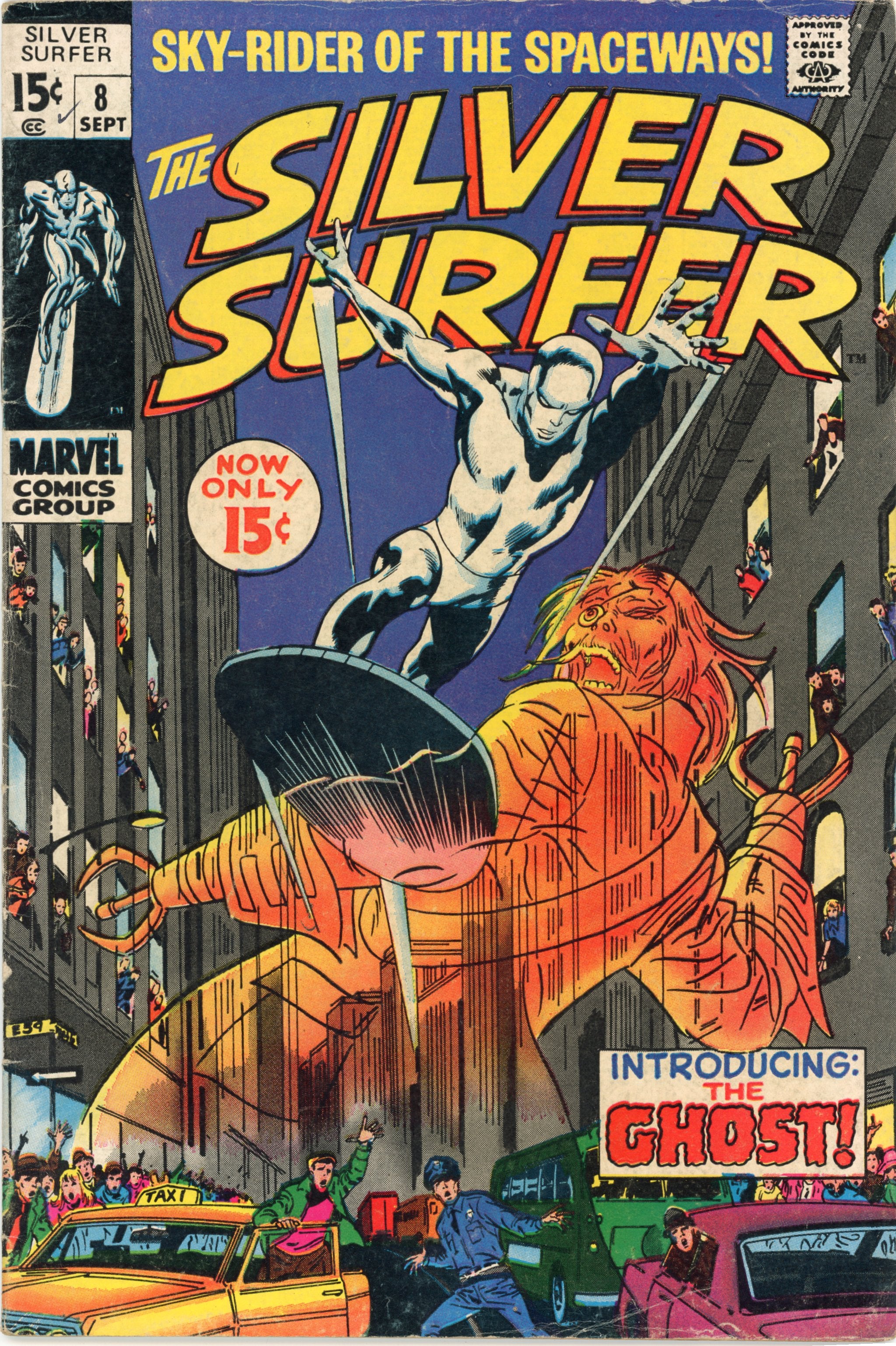 Silver Surfer #8 – Marvel Comics (1969) FN 3rd Mephisto Box11