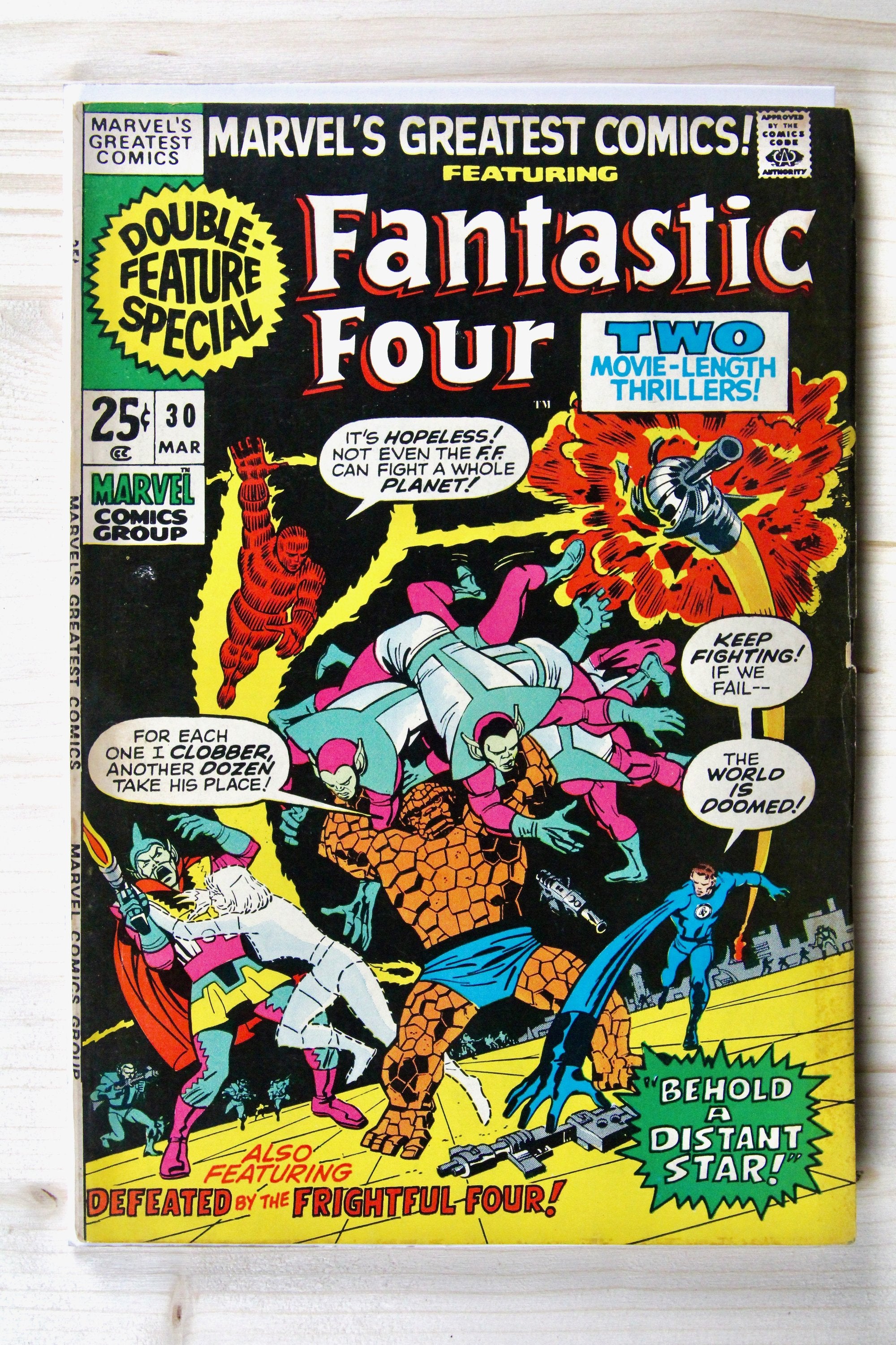 Marvel's Greatest Comics #30 – Marvel (1971) 6.5 FN+ Jack Kirby art | Stan Lee story