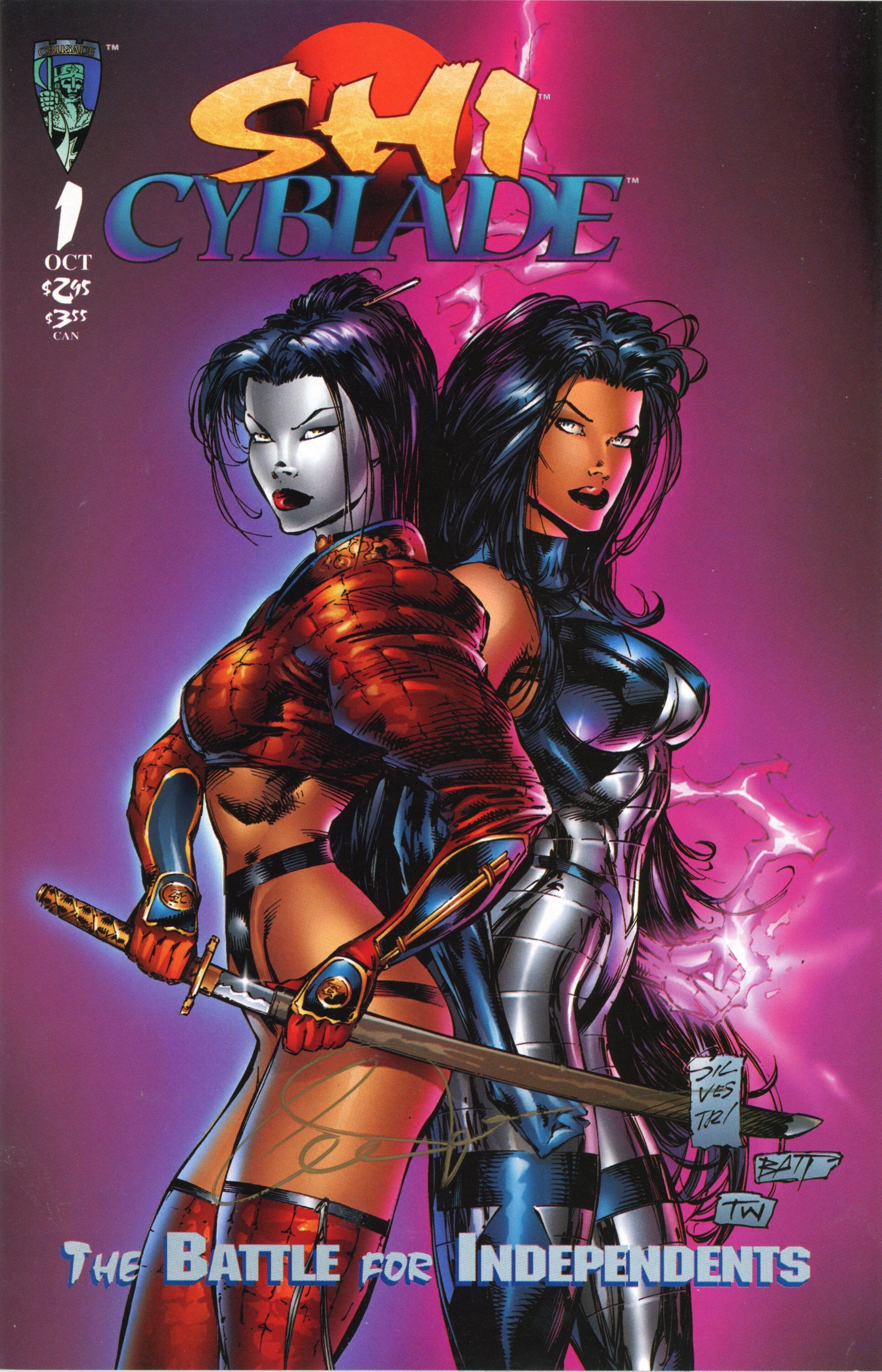 Shi / Cyblade: The Battle for Independents #1 – Crusade Comics (1995) Signed