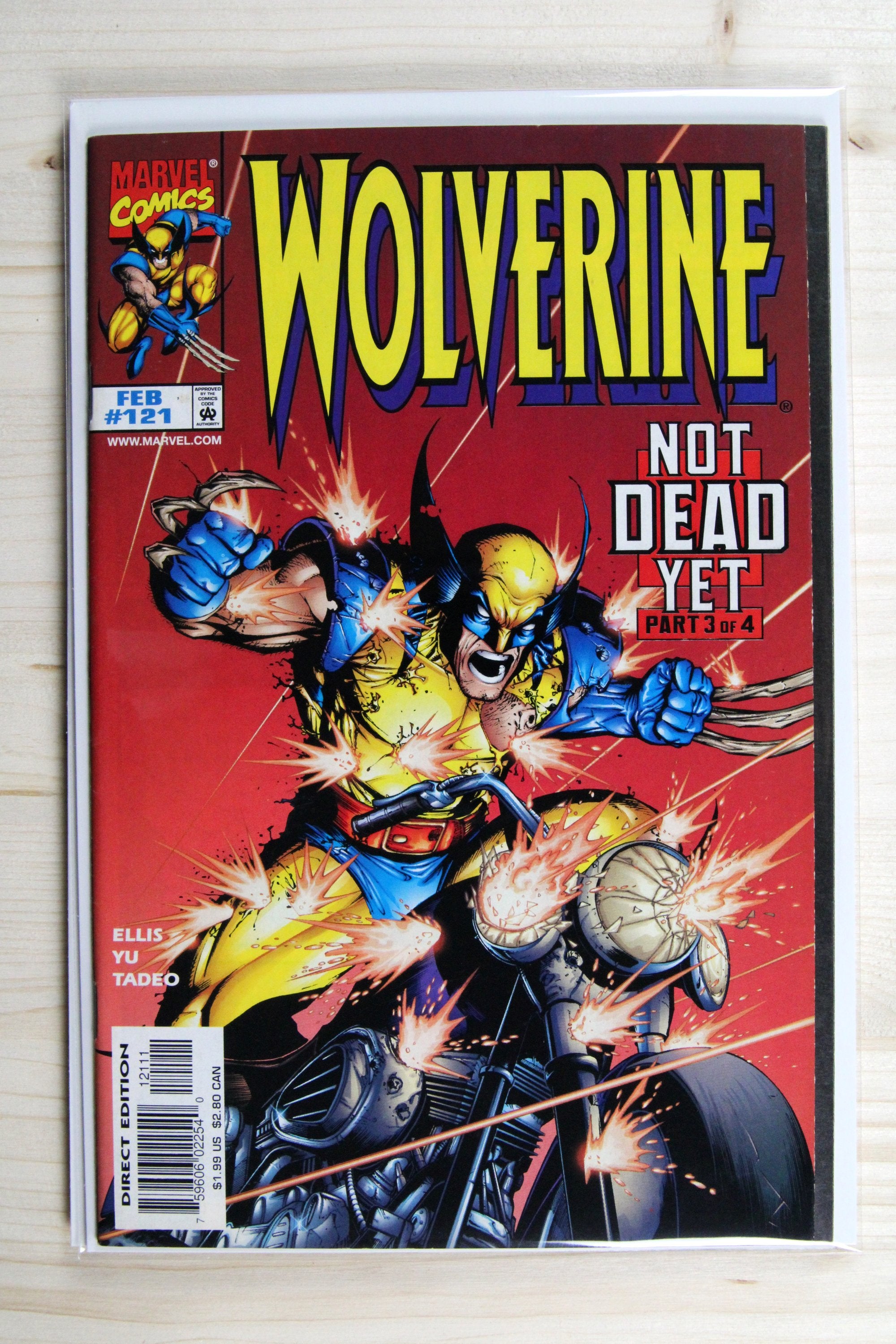 Wolverine #121 – Marvel (1998) 9.2 NM- Not Dead Yet