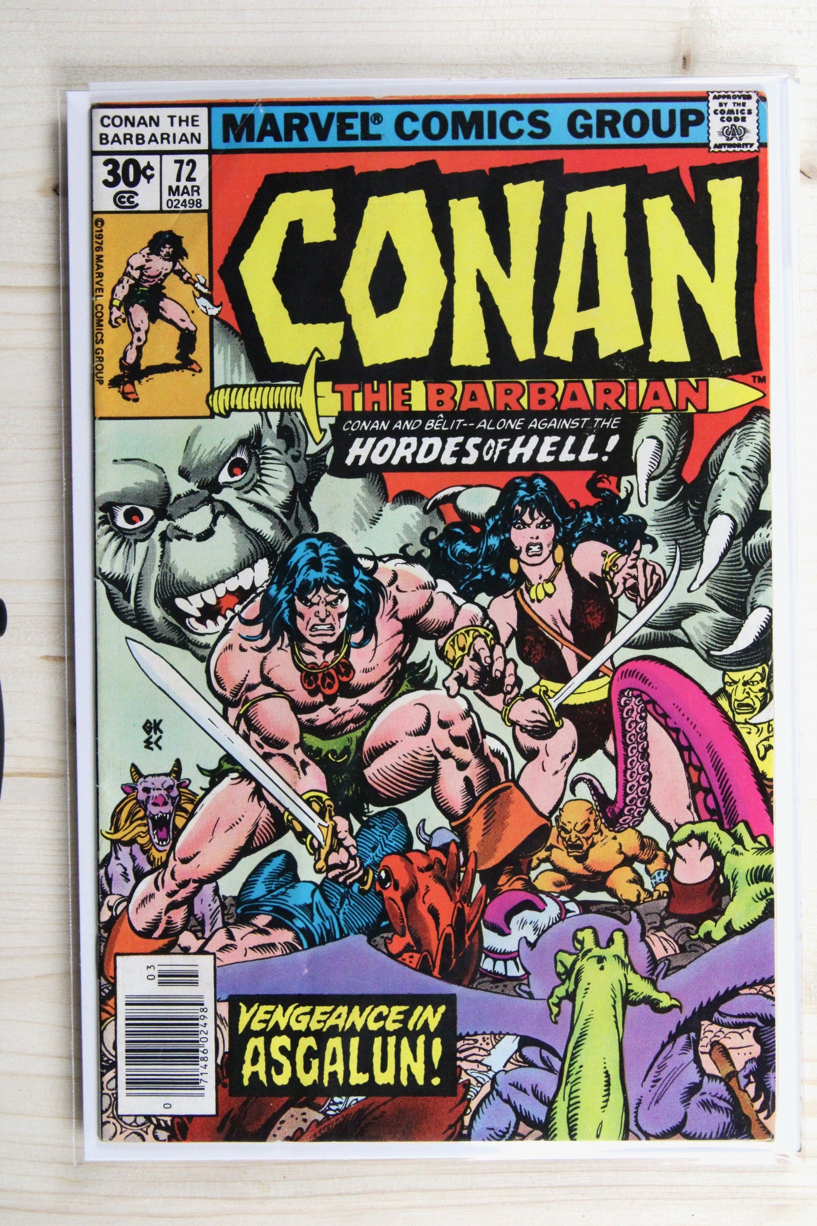 Conan the Barbarian #72 – Marvel (1977) 7.0 FN/VF Newsstand Edition