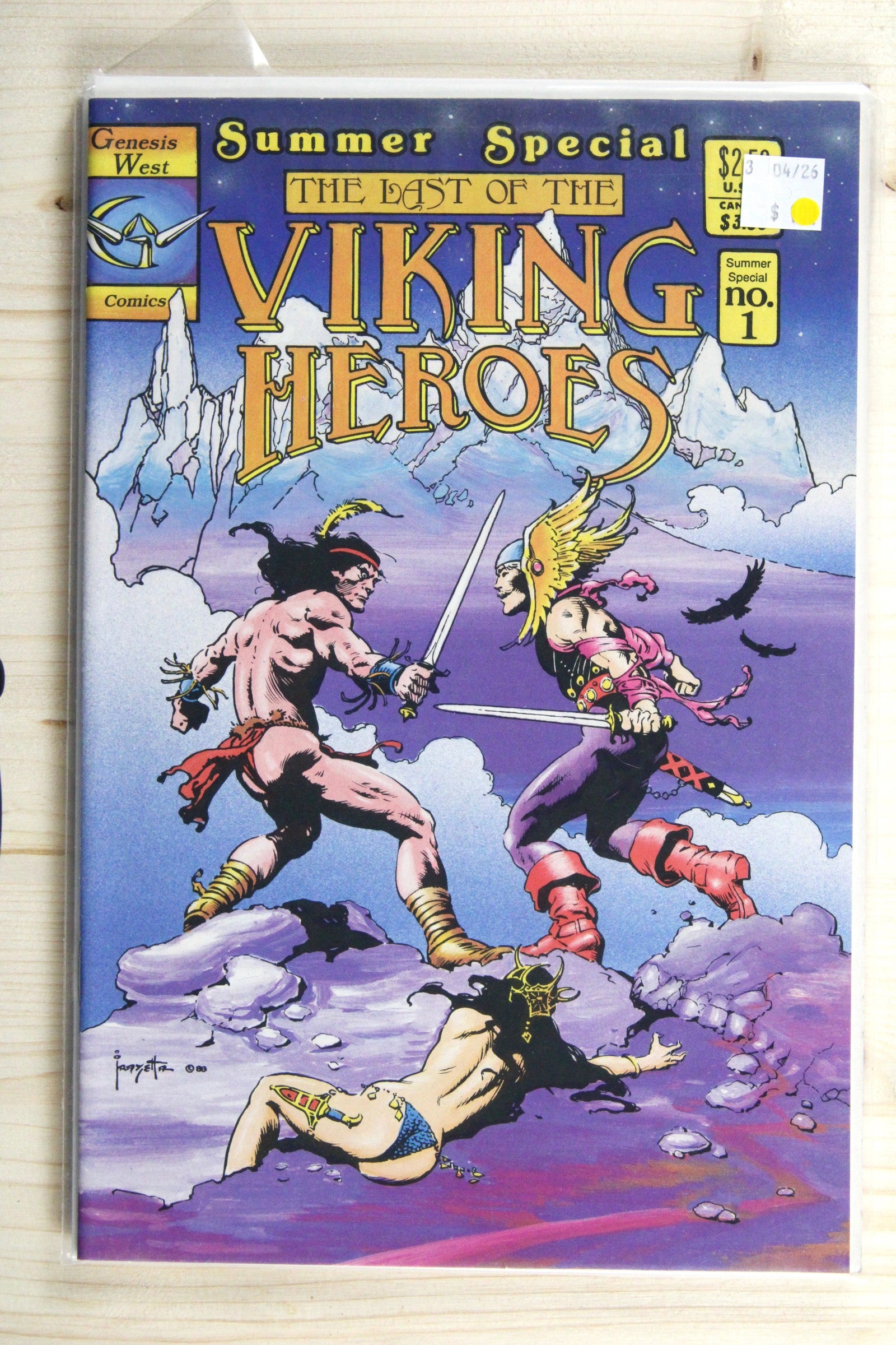 The Last of the Viking Heroes #1 – Genesis West (1987) 9.2 NM- Jack Kirby cover | Summer Special No. 1
