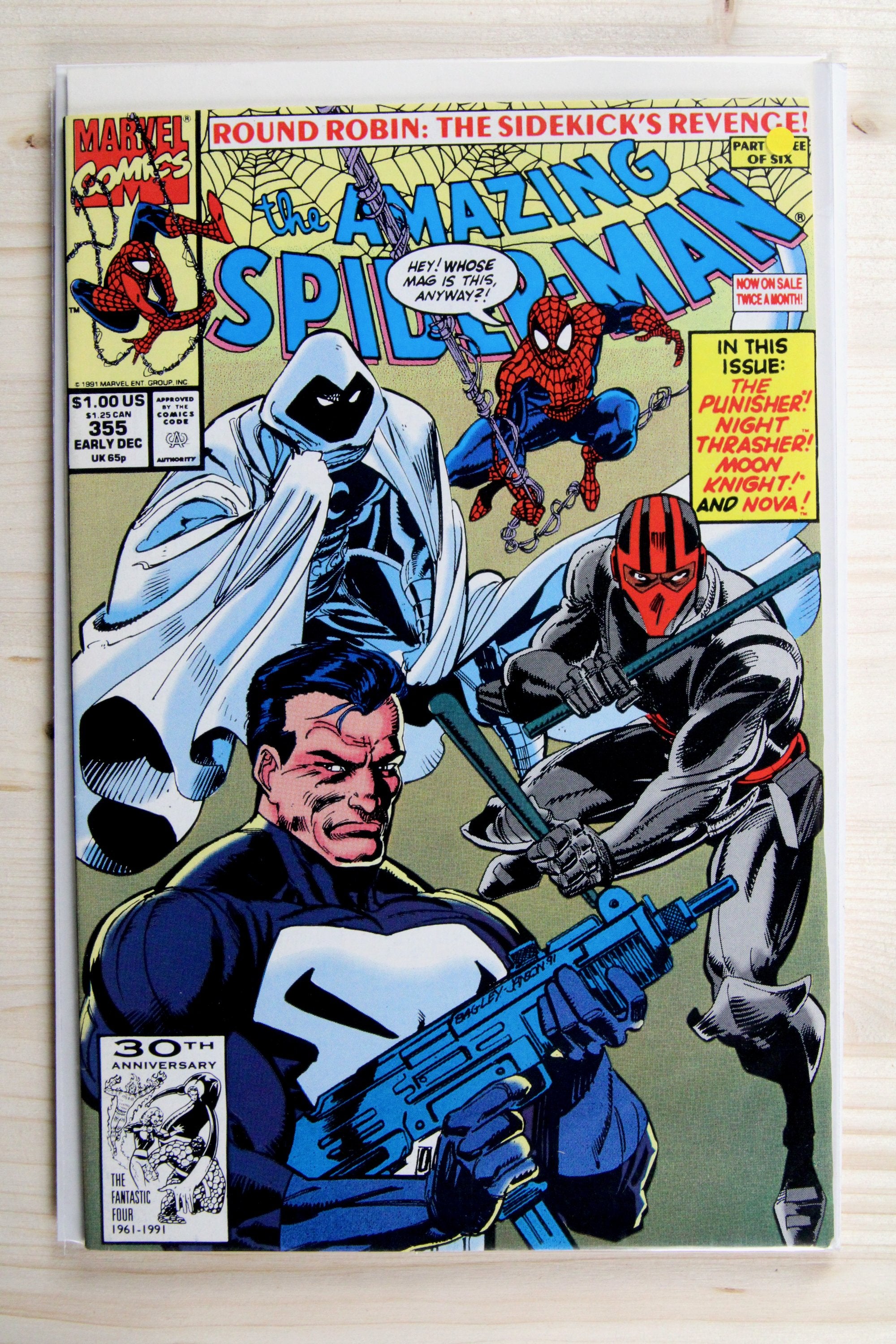 The Amazing Spider-Man #355 – Marvel (1991) 9.2 NM- Round Robin
