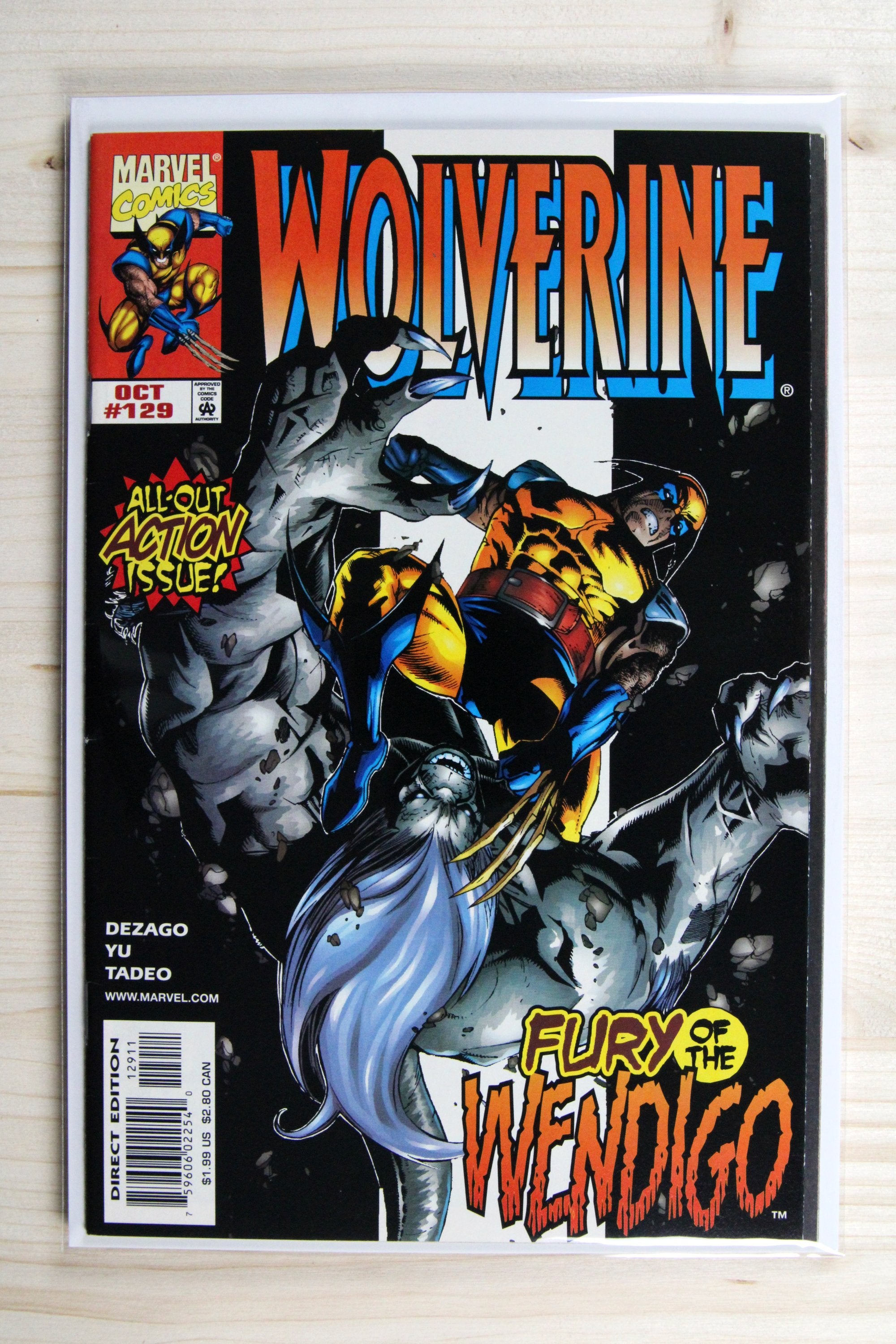 Wolverine #129 – Marvel (1998) 9.2 NM- Survival of the Fittest