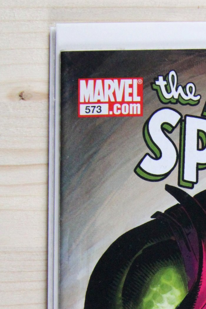 The Amazing Spider-Man #573 – Marvel (2008) 8.5 VF+ New Ways to Die | Klaus Janson cover