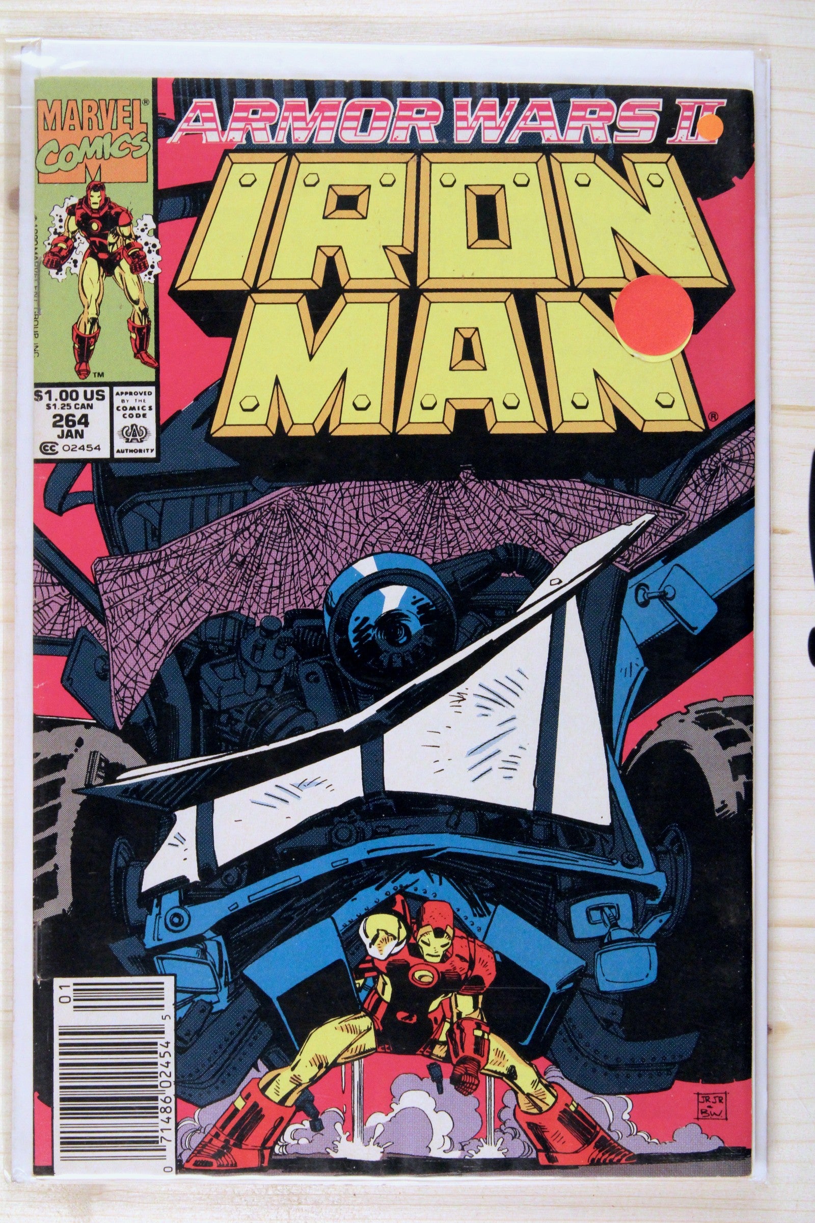 Iron Man #264 – Marvel (1991) 9.0 VF/NM Armor Wars II | John Byrne story | Newsstand Edition