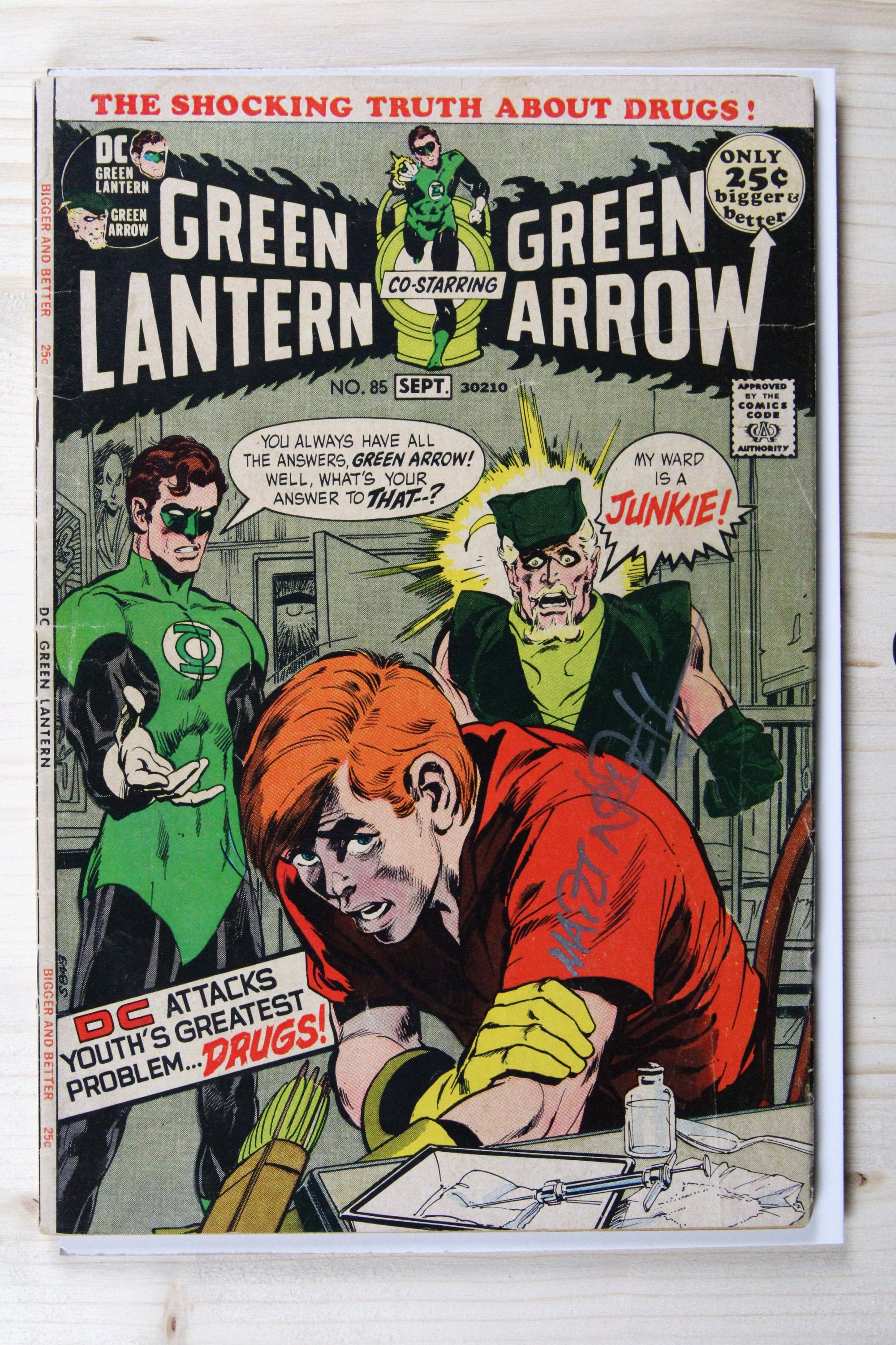 Green Lantern #85 – DC (1971) 4.5 VG+ Snowbirds Don't Fly | Neal Adams art | Signed Nodell