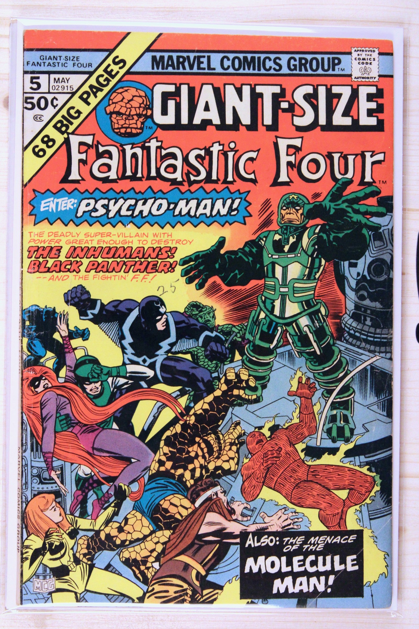 Giant-Size Fantastic Four #5 – Marvel (1975) 5.0 VG/FN Jack Kirby art | Joe Sinnott