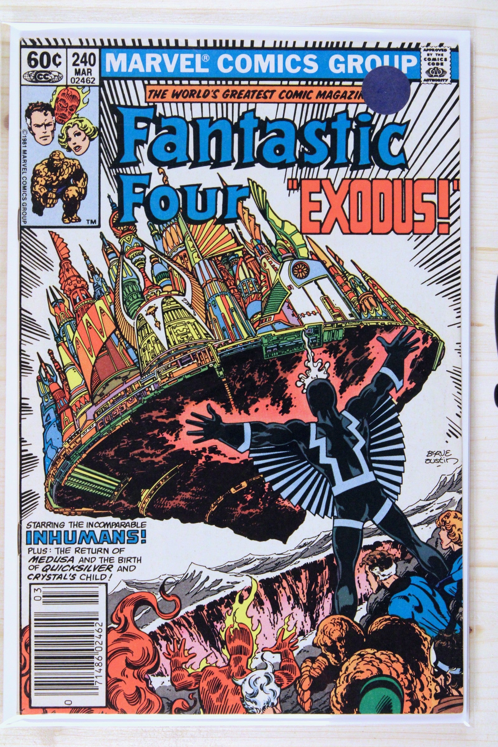 Fantastic Four #240 – Marvel (1982) 7.5 VF- John Byrne story | Terry Austin cover | Newsstand Edition