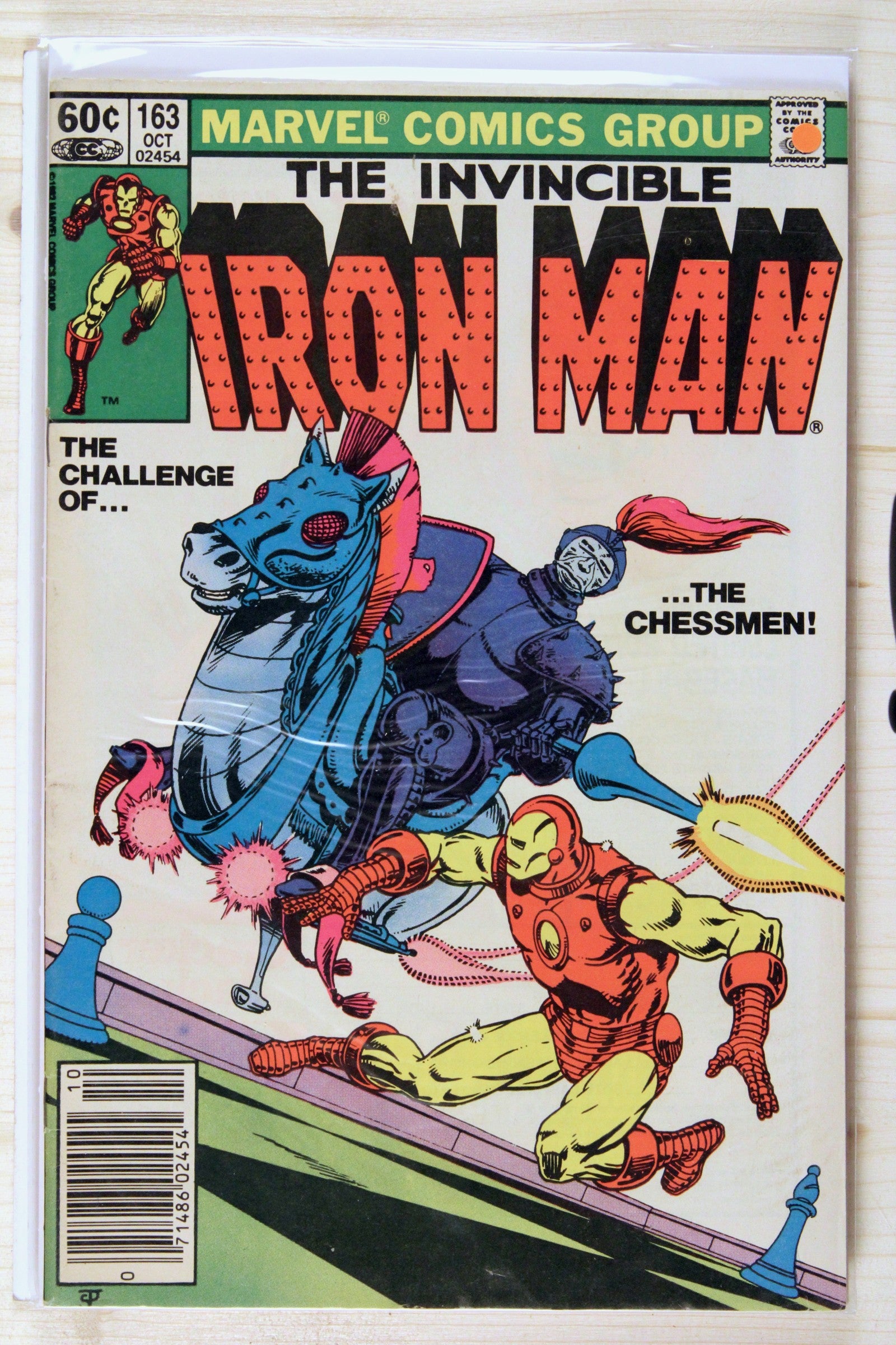 The Invincible Iron Man #163 – Marvel (1982) 7.0 FN/VF Newsstand Edition