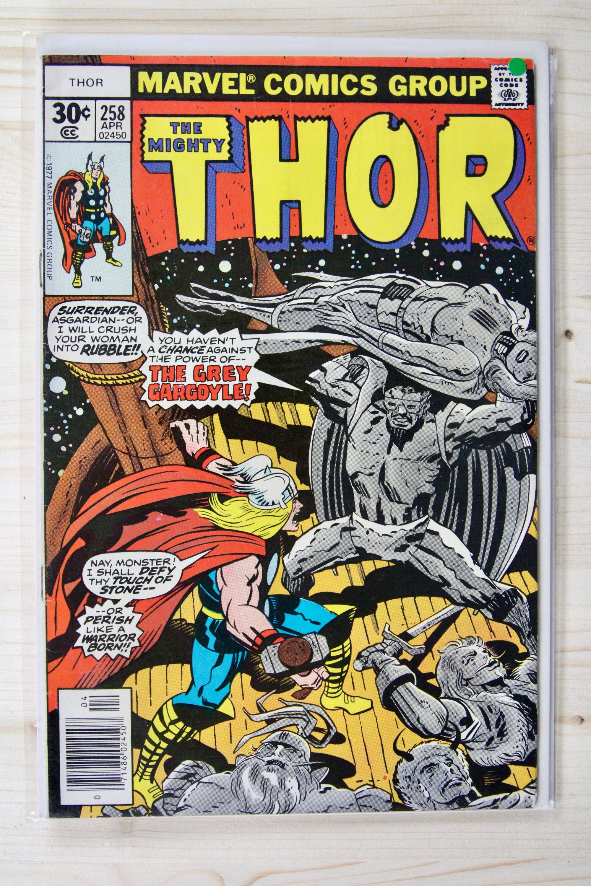 The Mighty Thor #258 – Marvel (1977) 8.0 VF "Thor" The Quest for Odin