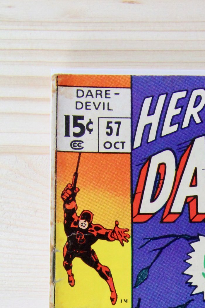 Daredevil #57 – Marvel (1969) 5.5 FN- "Daredevil" In the Midst of Life | Stan Lee