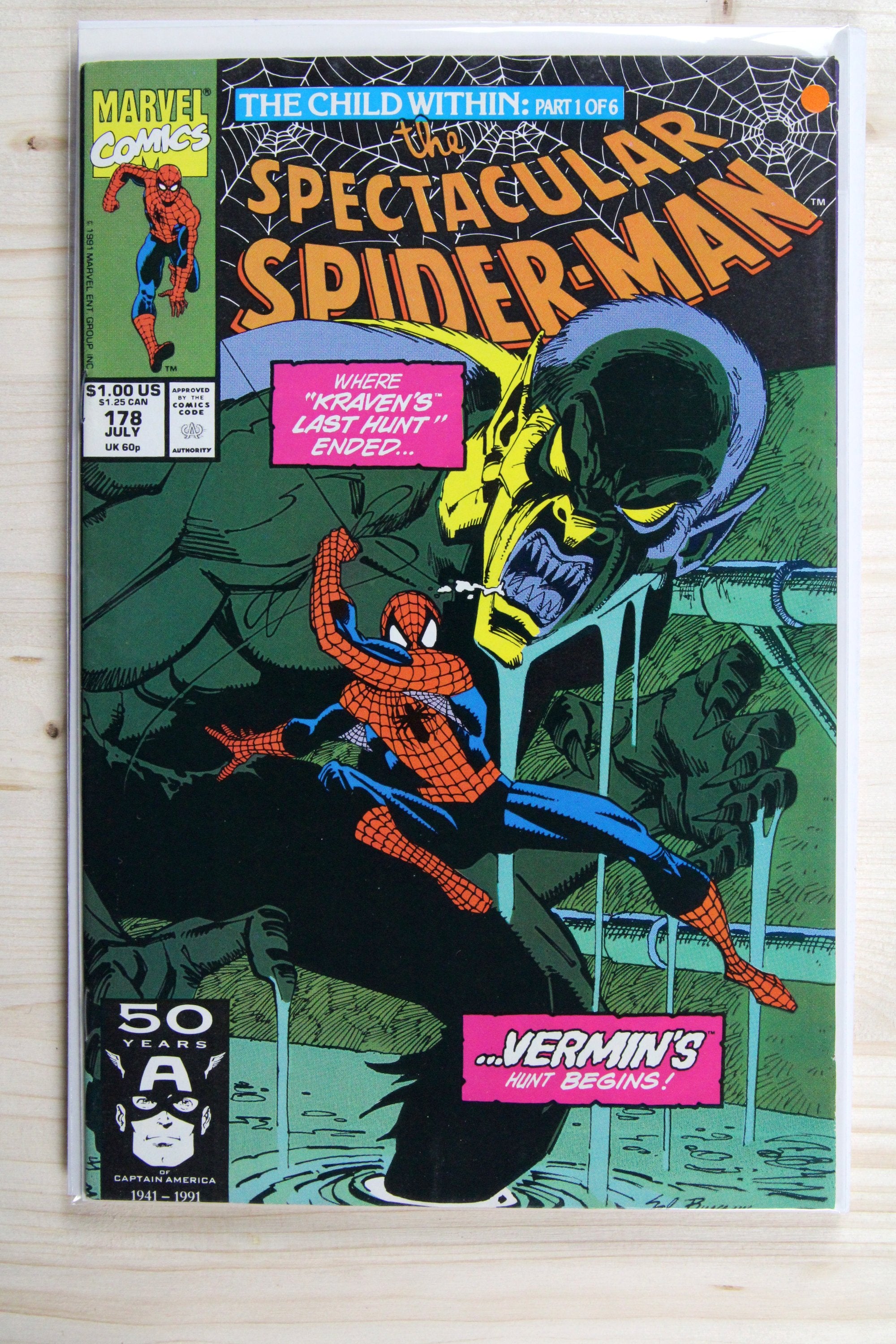 The Spectacular Spider-Man #179 – Marvel (1991) 9.2 NM-