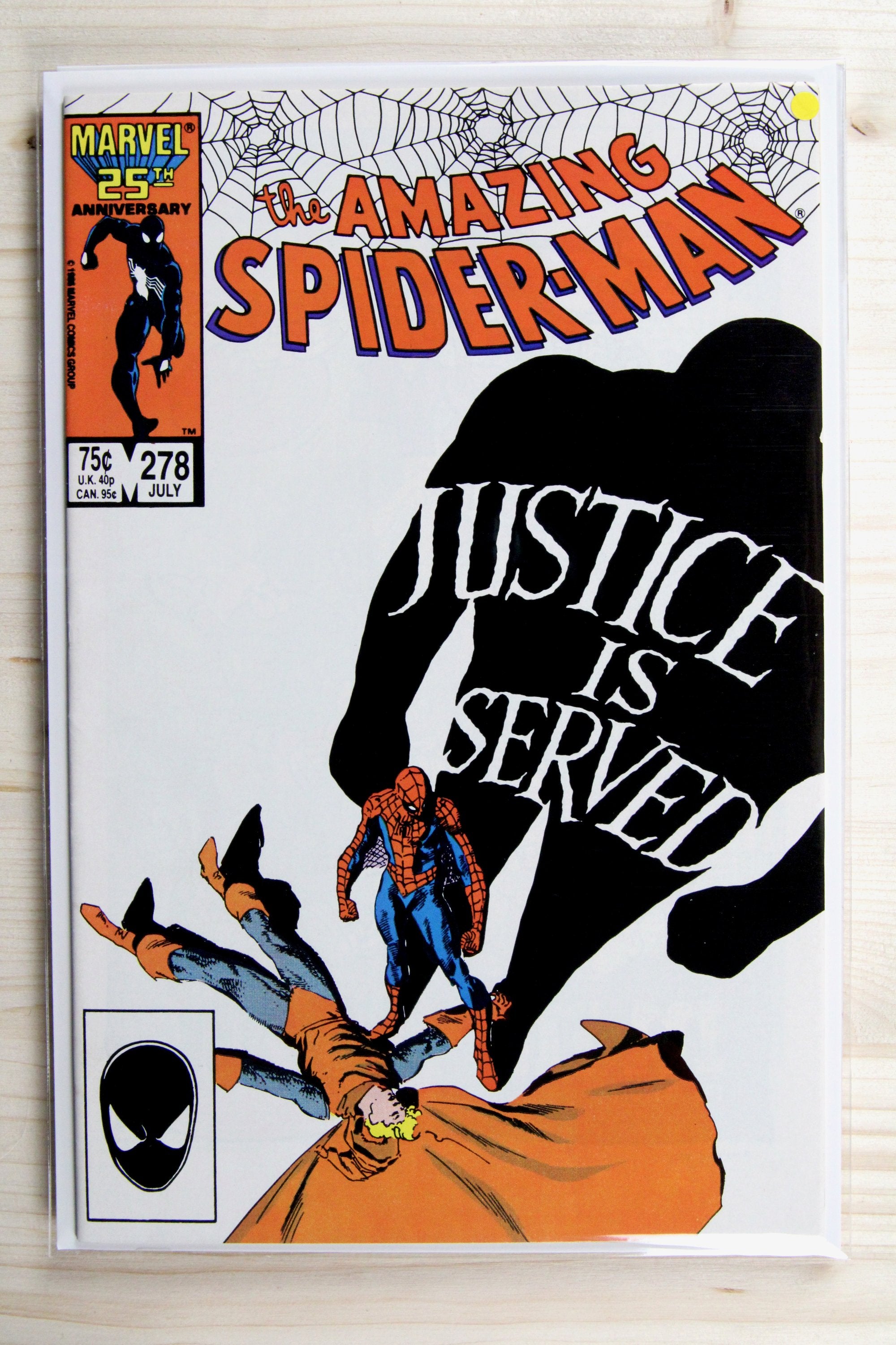 The Amazing Spider-Man #278 – Marvel (1986) 8.5 VF+ "Captain America" Year of the Scourge