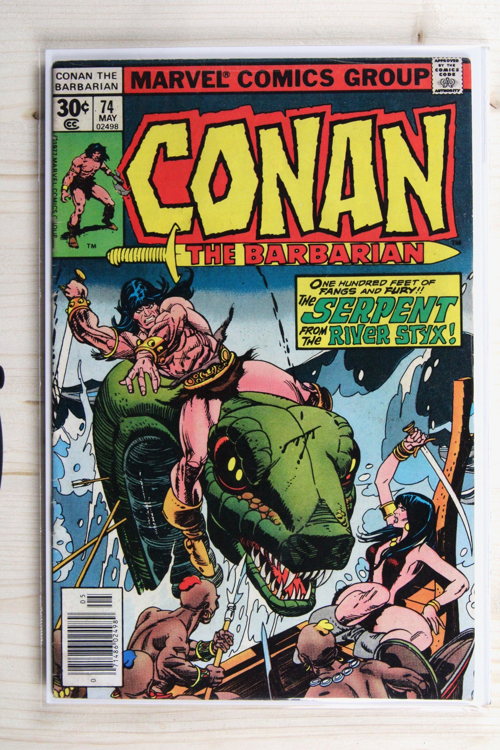 Conan the Barbarian #74 – Marvel (1977) 6.5 FN+ Newsstand Edition