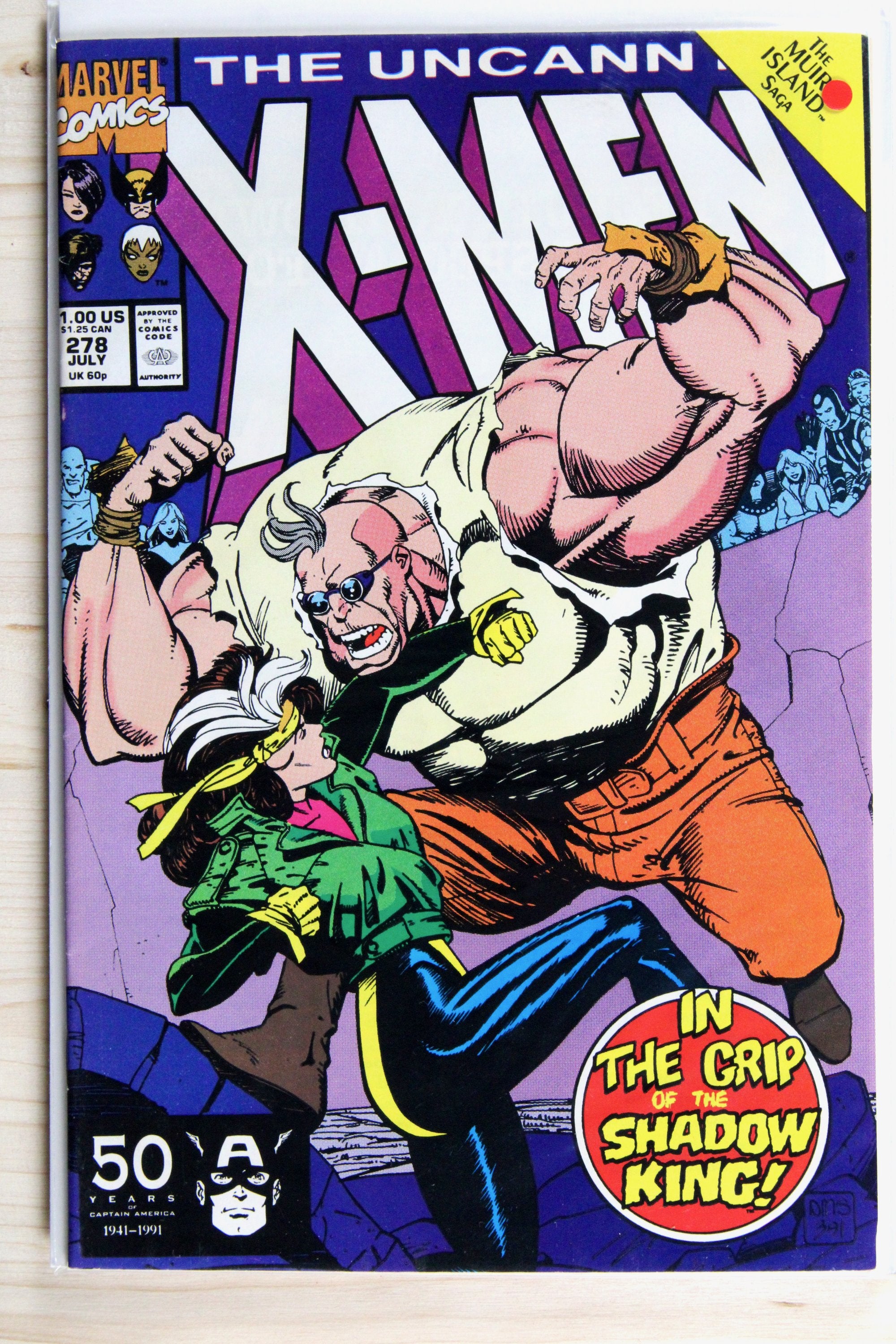 The Uncanny X-Men #278 – Marvel (1991) 8.5 VF+ Muir Island Saga | Chris Claremont story