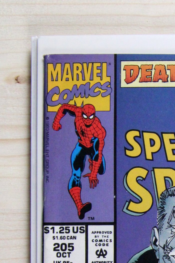 The Spectacular Spider-Man #205 – Marvel (1993) 9.2 NM- Death by Tombstone