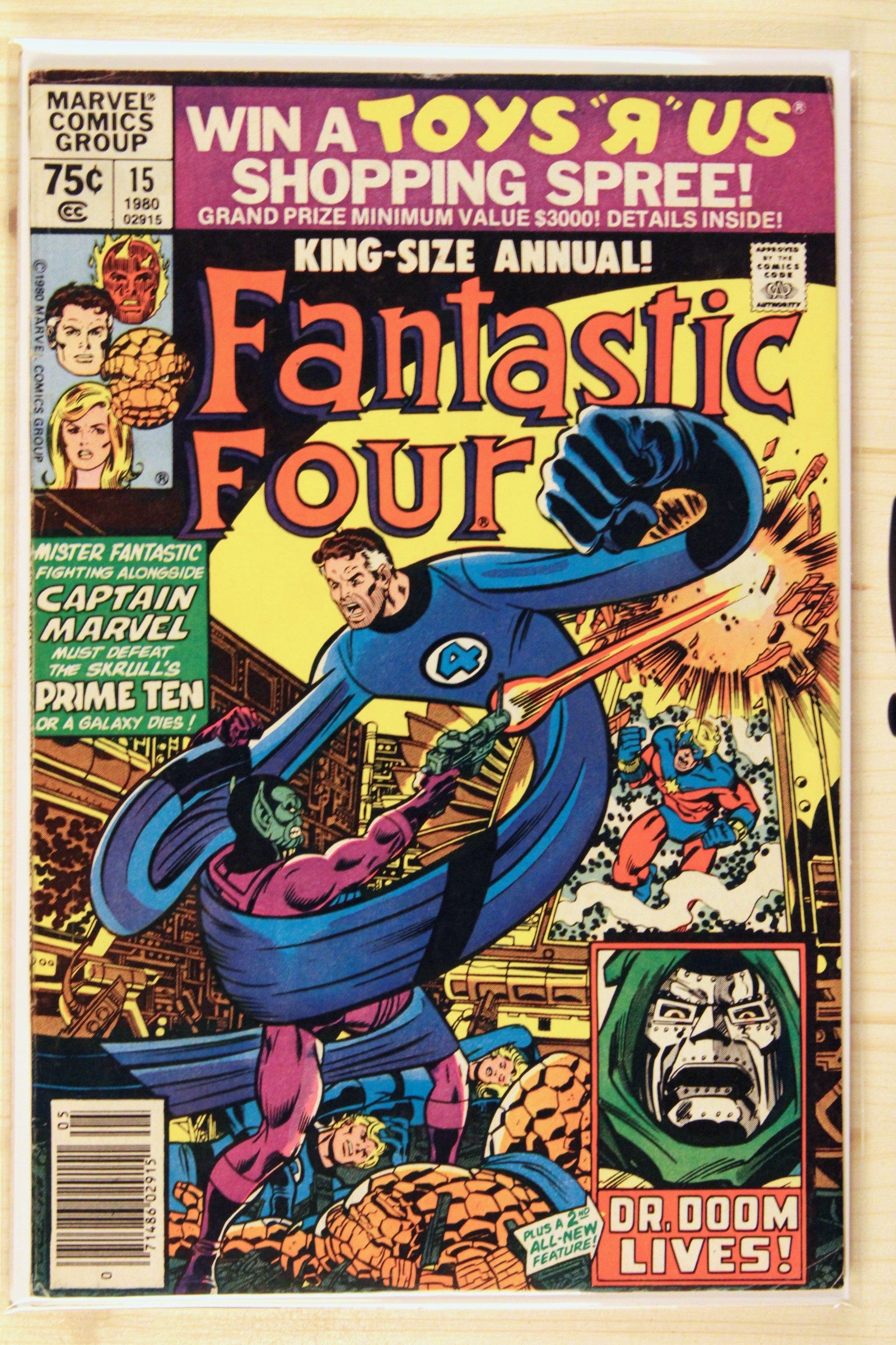 Fantastic Four King-Size Annual #15 – Marvel (1980) 7.5 VF- Newsstand Edition