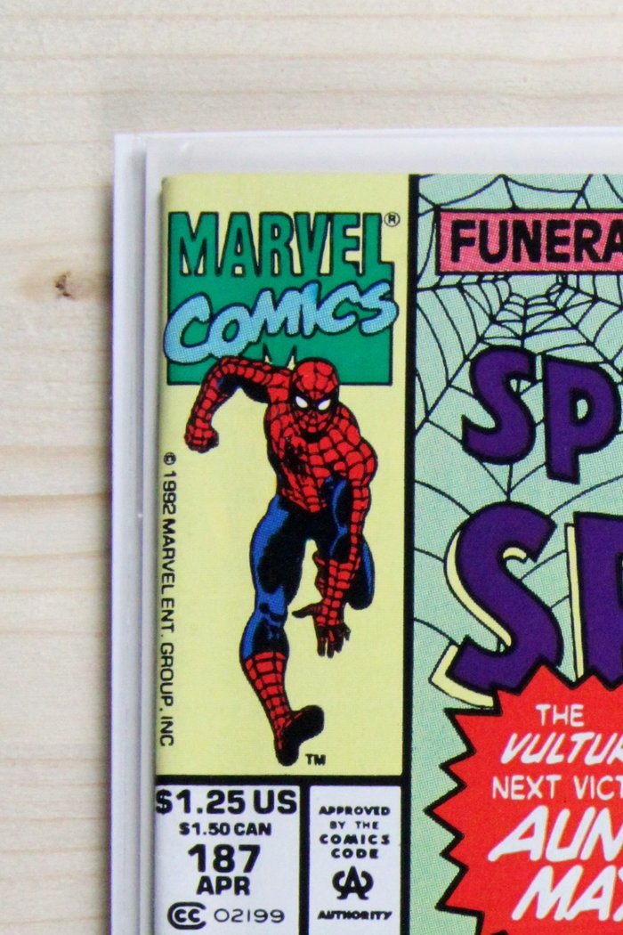 The Spectacular Spider-Man #187 – Marvel (1992) 9.2 NM- Newsstand