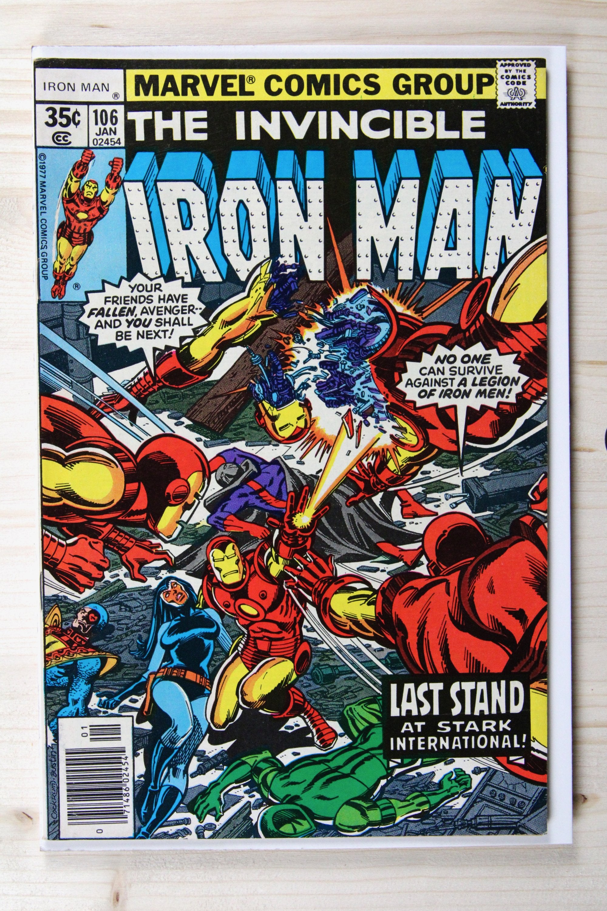 The Invincible Iron Man #106 – Marvel (1978) 6.0 FN "Hostess" Thor | Terry Austin cover