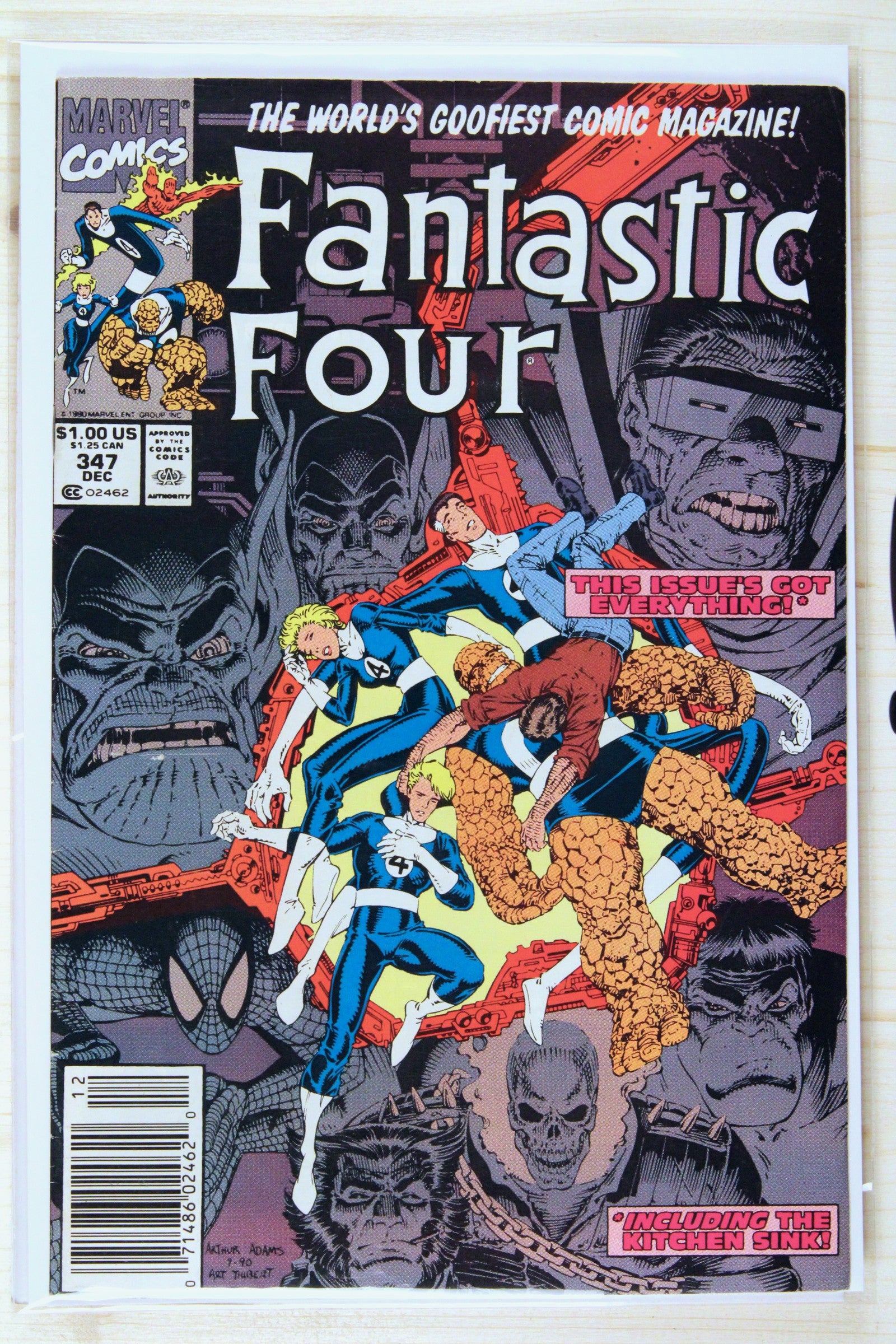 Fantastic Four #347 – Marvel (1990) 7.0 FN/VF Newsstand Edition