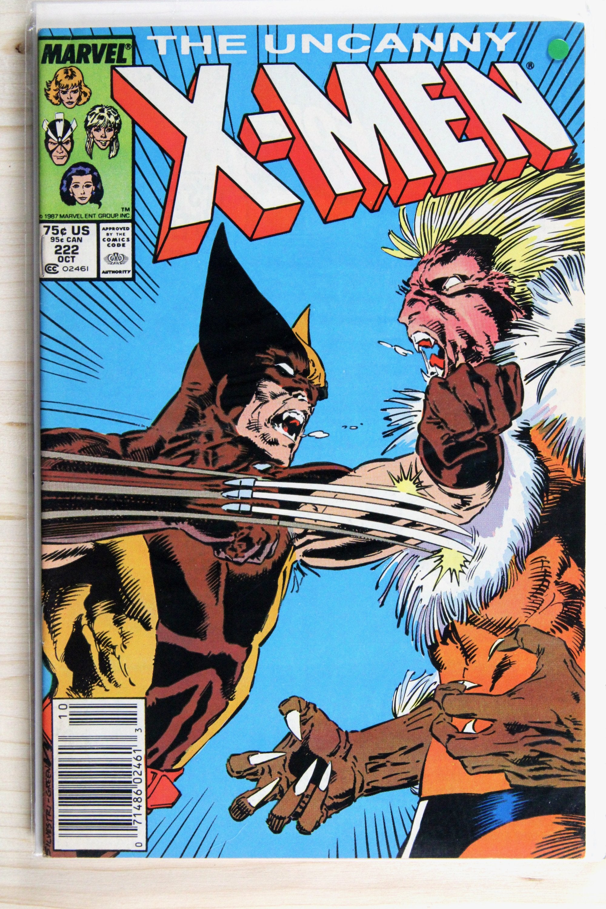 The Uncanny X-Men #222 – Marvel (1987) 9.0 VF/NM Chris Claremont story | Marc Silvestri art | Newsstand