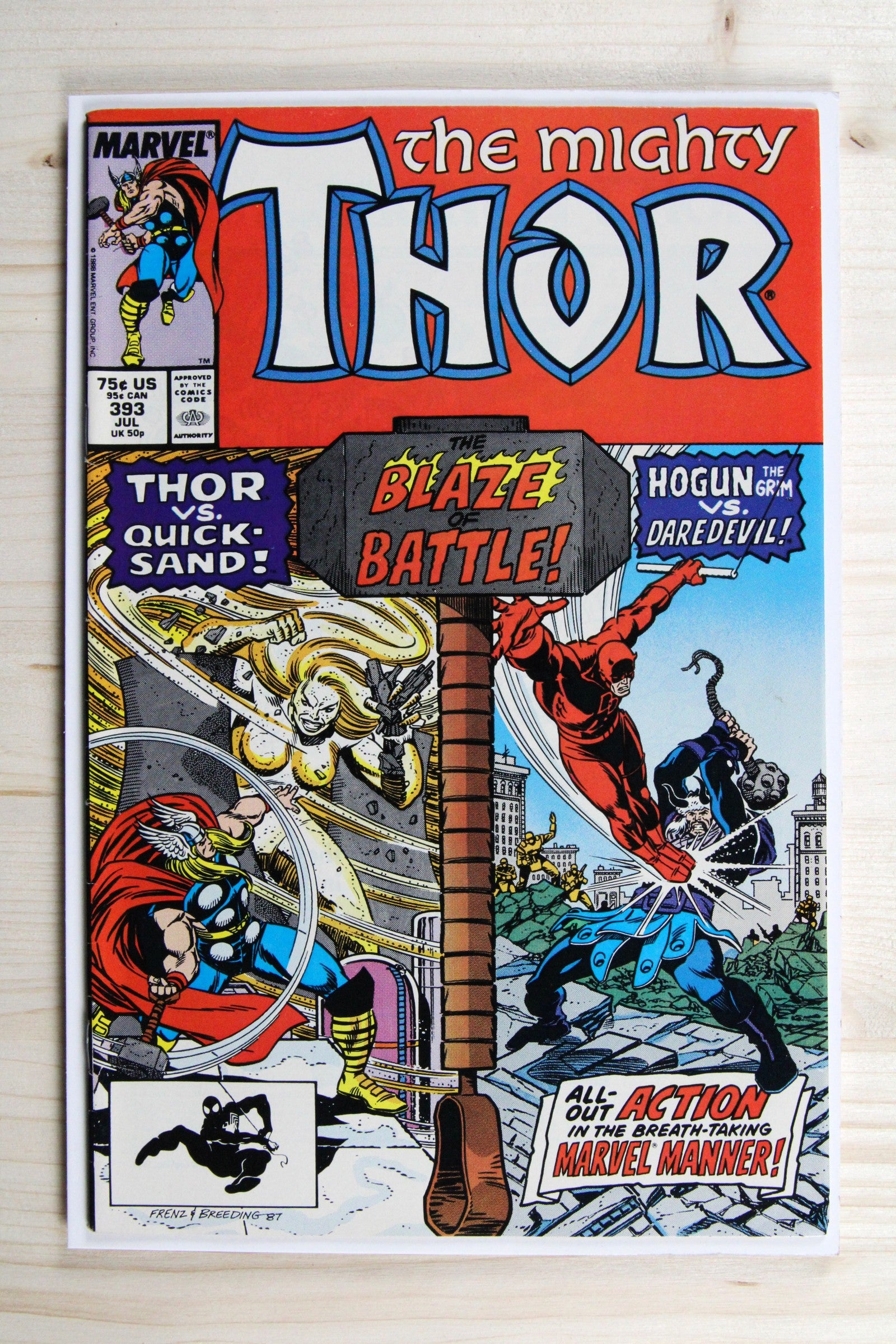 Thor #393 – Marvel (1988) 8.5 VF+ War of the Gods