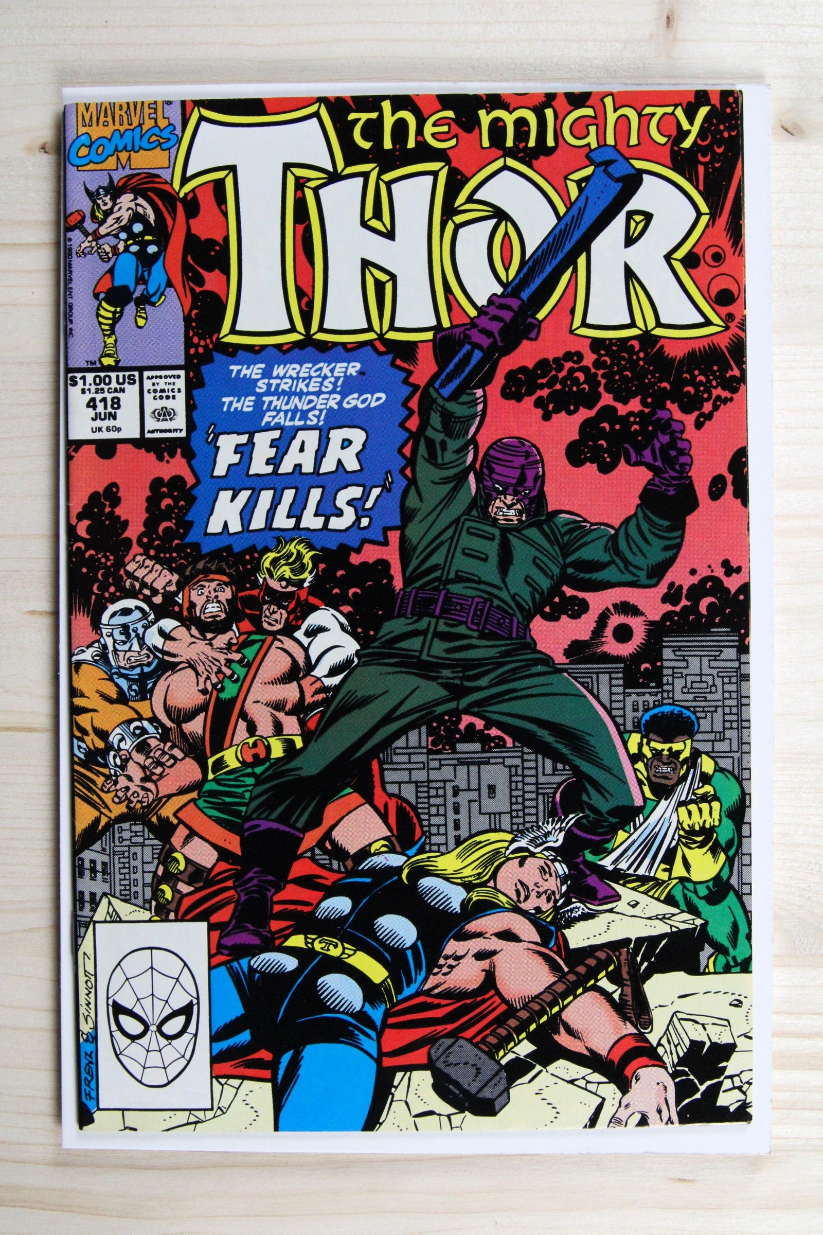 The Mighty Thor #418 – Marvel (1990) 9.0 VF/NM Joe Sinnott