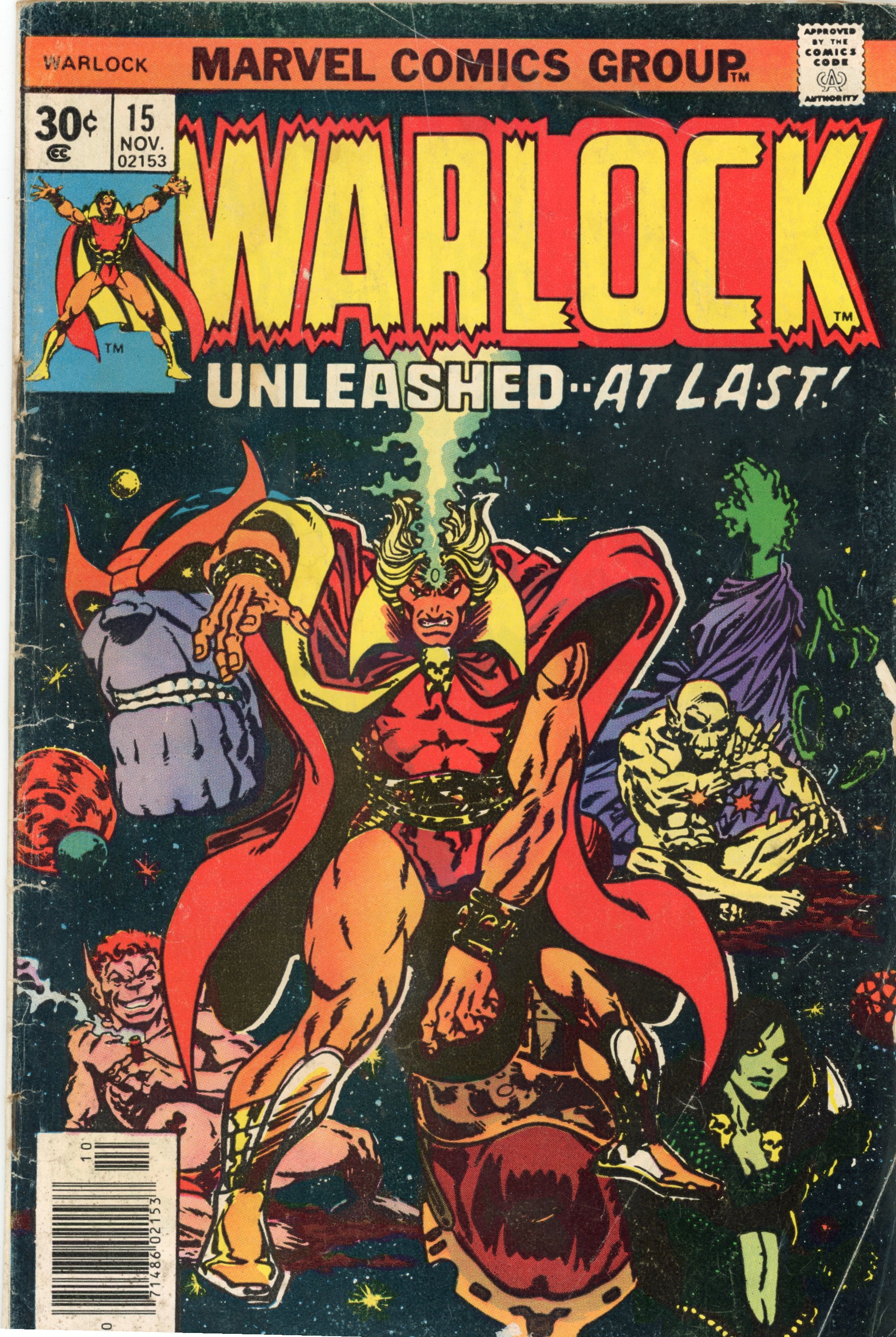 Warlock #1-15 – Marvel Comics (1972) Near Full Series (Missing #7,14) Box11
