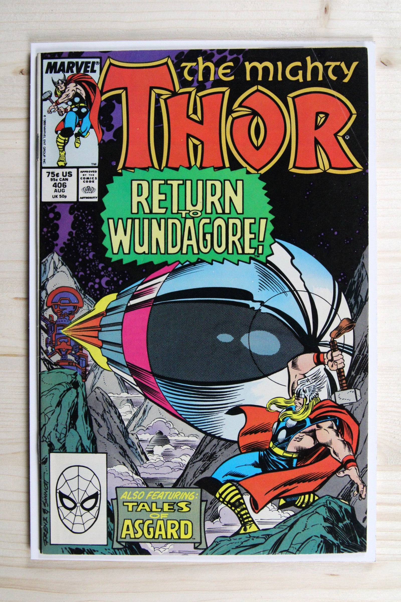 Thor #406 – Marvel (1989) 8.0 VF Joe Sinnott