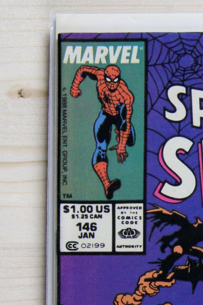The Spectacular Spider-Man #146 – Marvel (1989) 8.5 VF+ "X-Men" Inferno | Newsstand