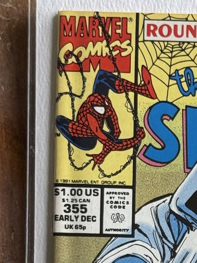 The Amazing Spider-Man #355 – Marvel (1991) 9.4 NM Round Robin