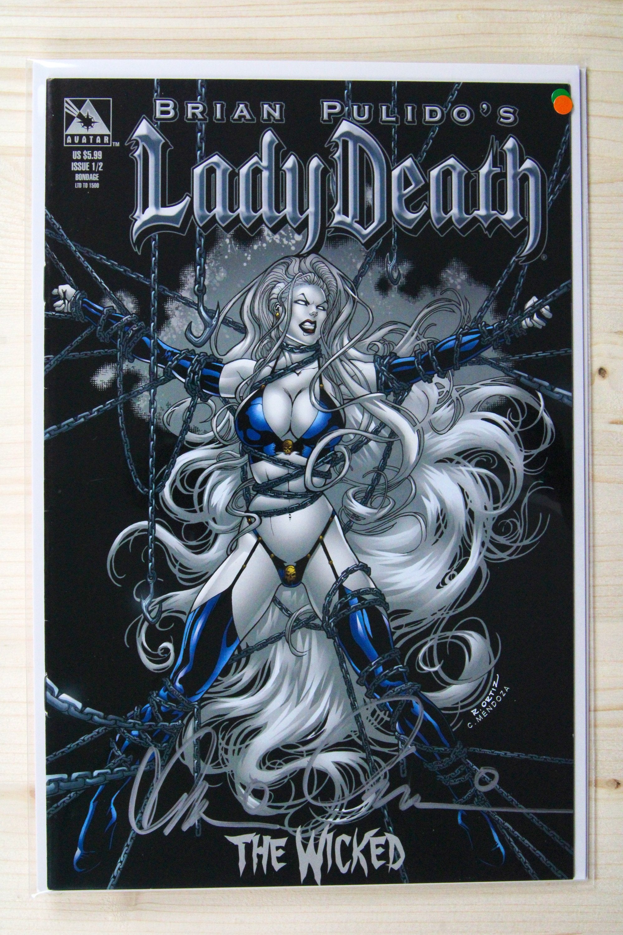 Lady Death: The Wicked #1/2 – Avatar Press (2005) 9.4 NM Signed Bondage Edition