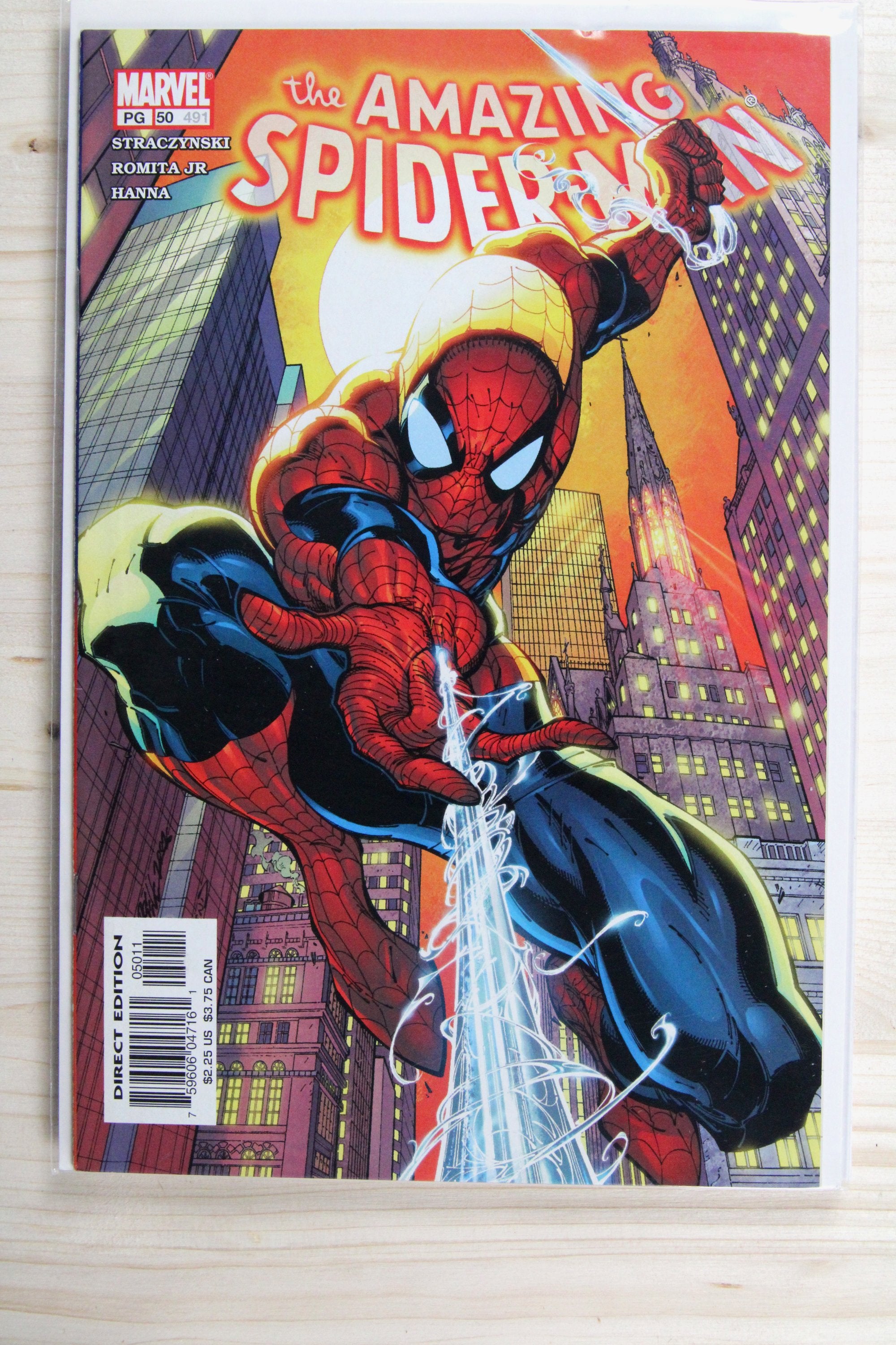 The Amazing Spider-Man #491 – Marvel (2003) 9.4 NM Spider-Man No More! | John Romita art | Stan Lee story