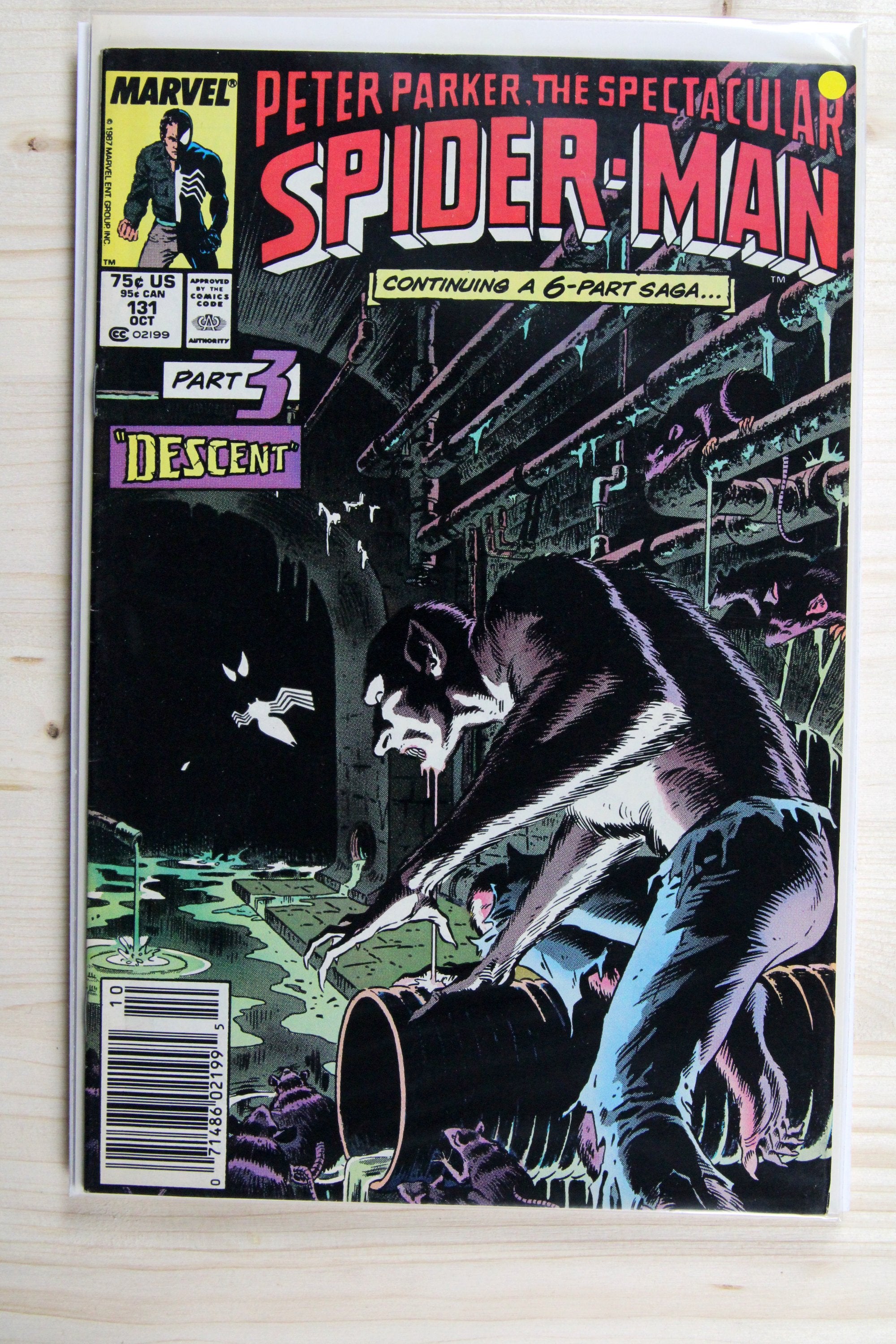 Peter Parker, the Spectacular Spider-Man #131 – Marvel (1987) 9.2 NM- Kraven's Last Hunt | Newsstand