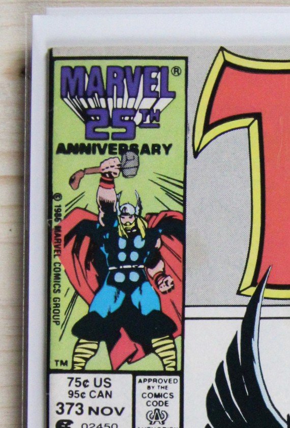 Thor #373 – Marvel (1986) 9.0 VF/NM "X-Men" Mutant Massacre | Newsstand