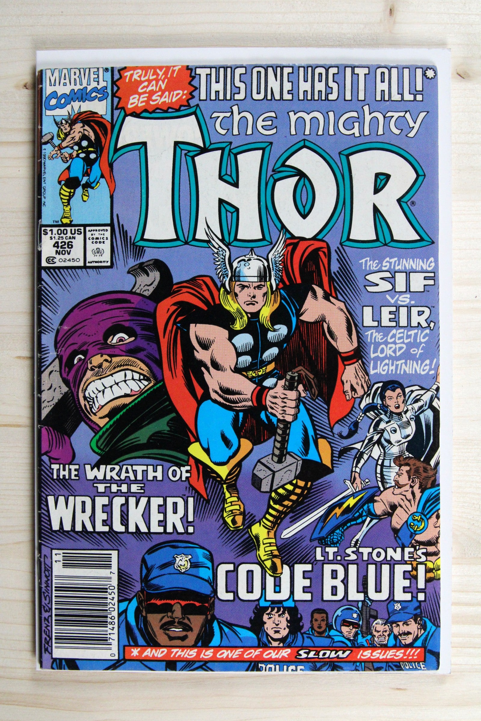 The Mighty Thor #426 – Marvel (1990) 7.0 FN/VF Joe Sinnott