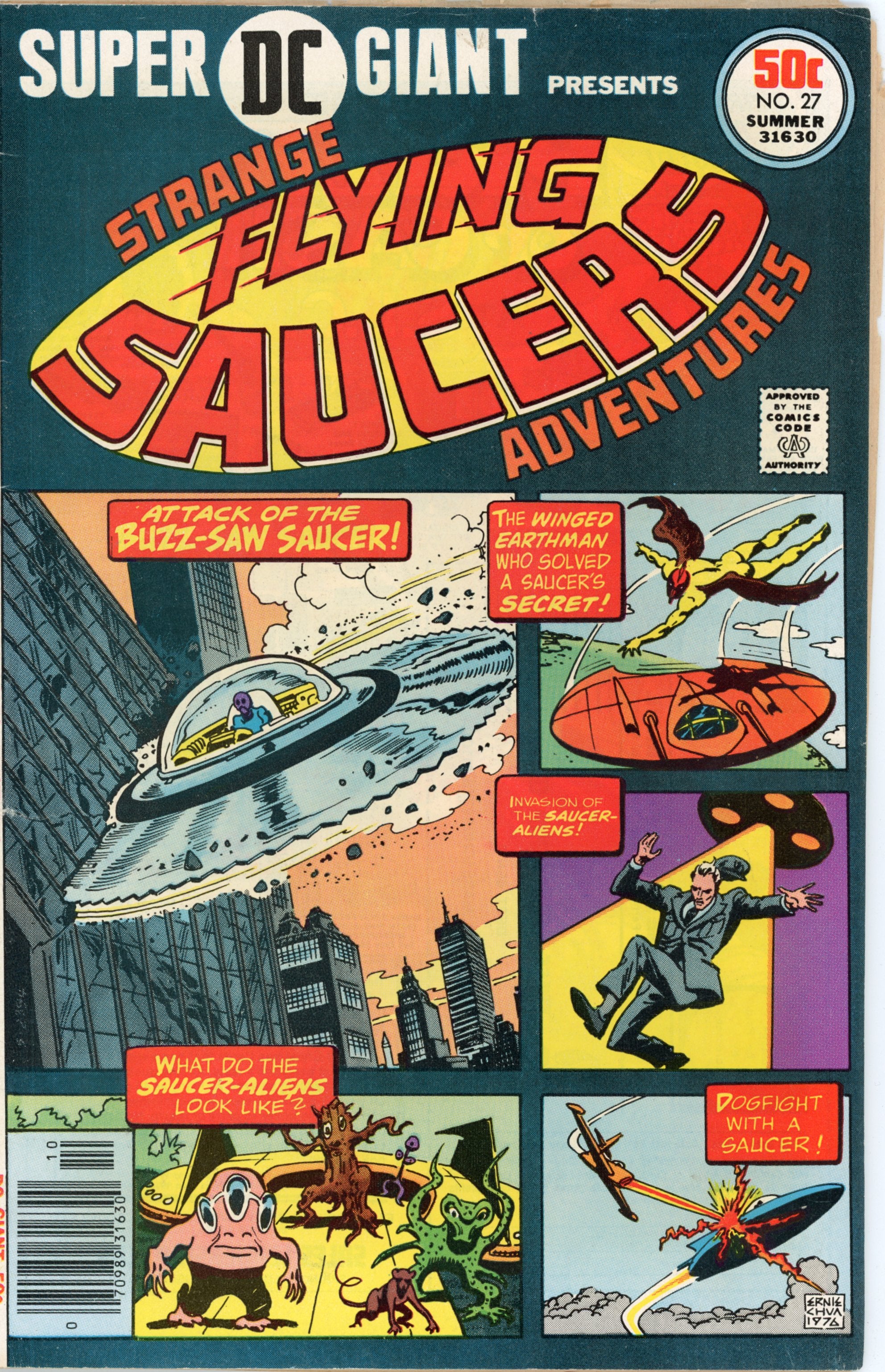 Super DC Giant #27 – DC Comics (1976) VG/FN Strange Flying Saucers