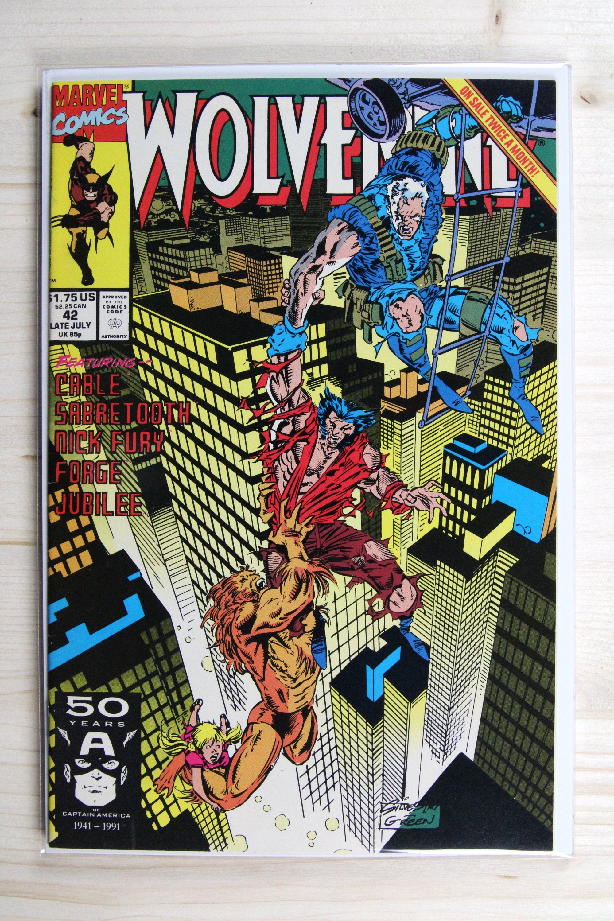Wolverine #42 – Marvel (1991) 8.5 VF+ Marc Silvestri art