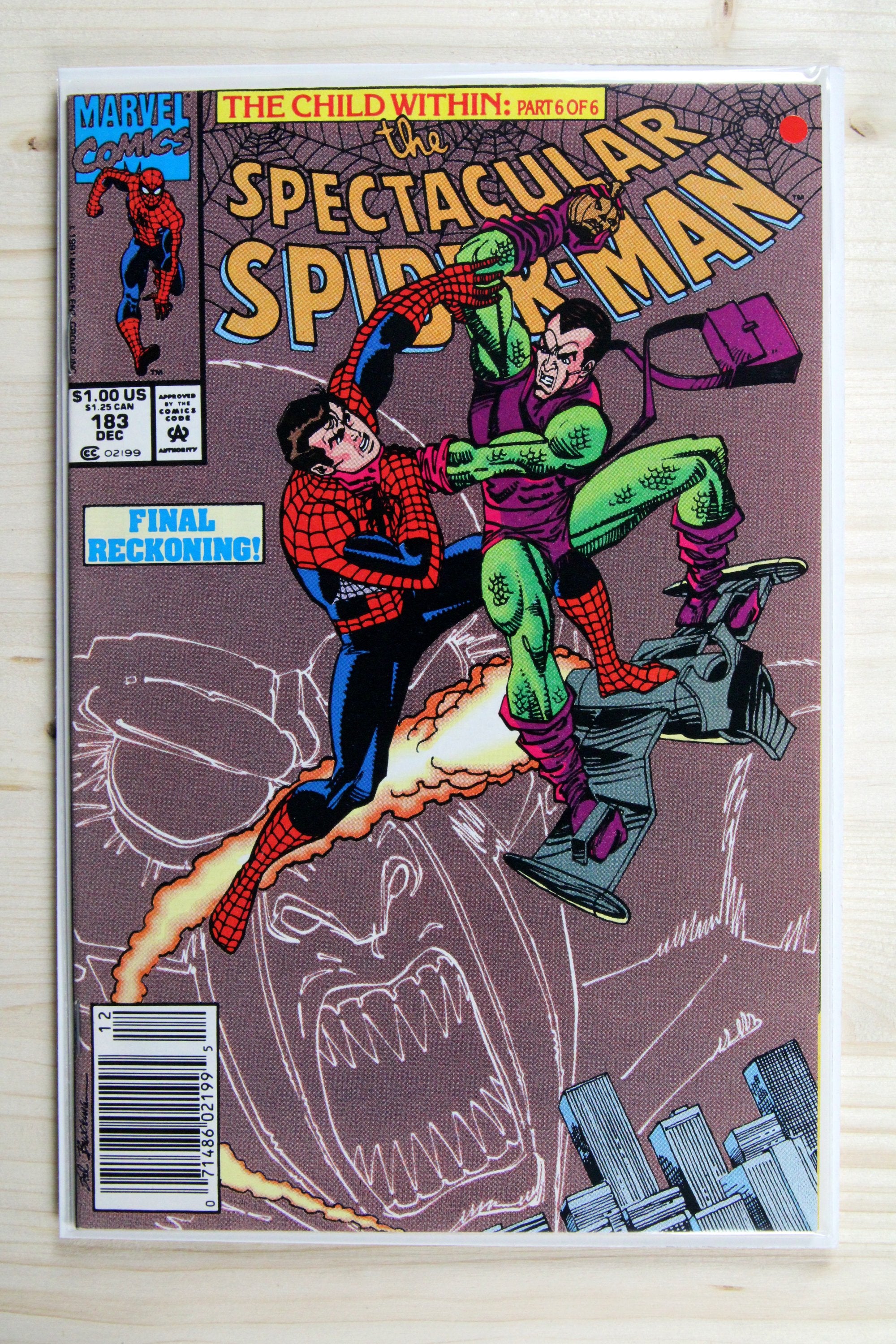 The Spectacular Spider-Man #183 – Marvel (1991) 9.2 NM- Newsstand