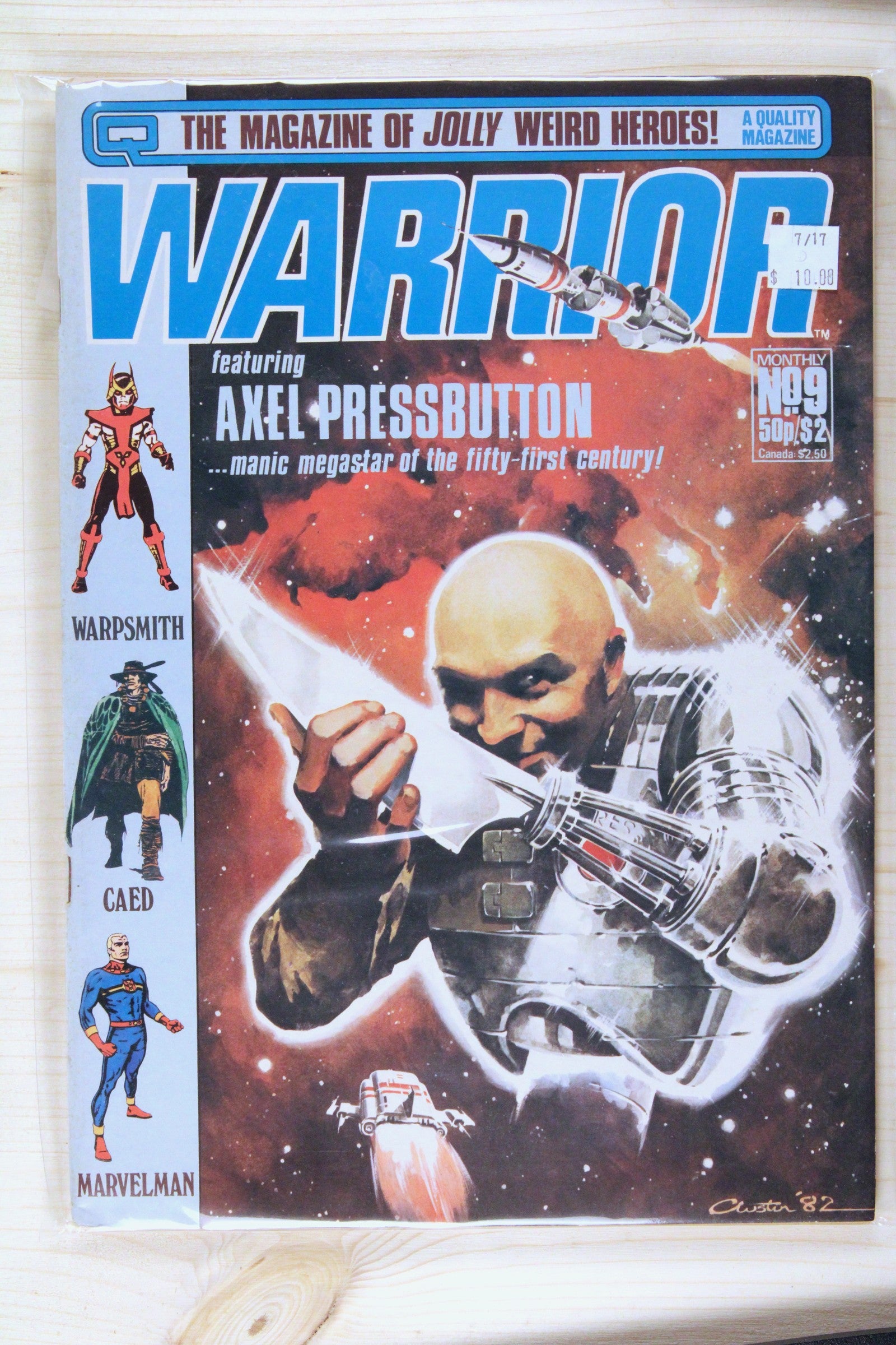 Warrior #9 – Quality Communications (1983) 9.0 VF/NM "V for Vendetta" Book 1: Europe After the Reign | Alan Moore story