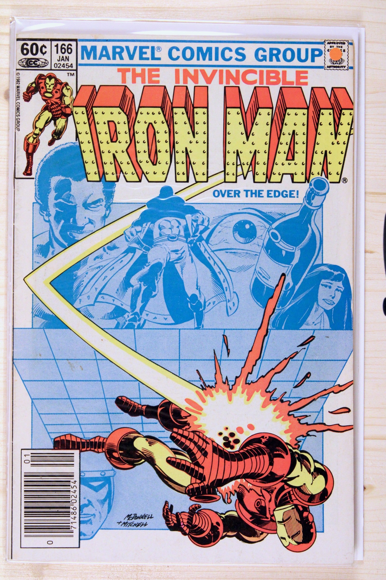 The Invincible Iron Man #166 – Marvel (1983) 7.5 VF- Newsstand Edition